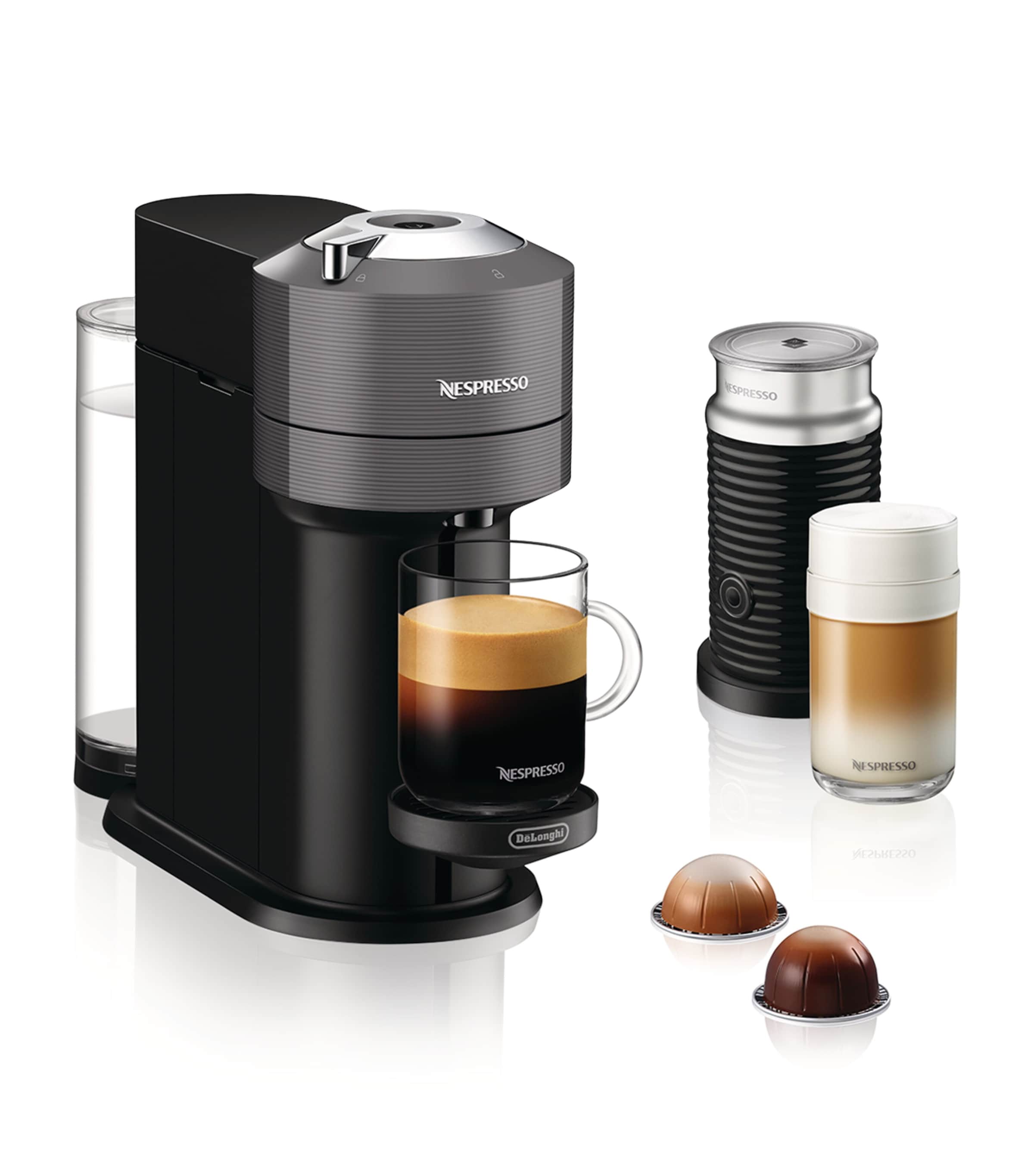 Nespresso Vertuo Next Coffee Machine And Frother In Gray