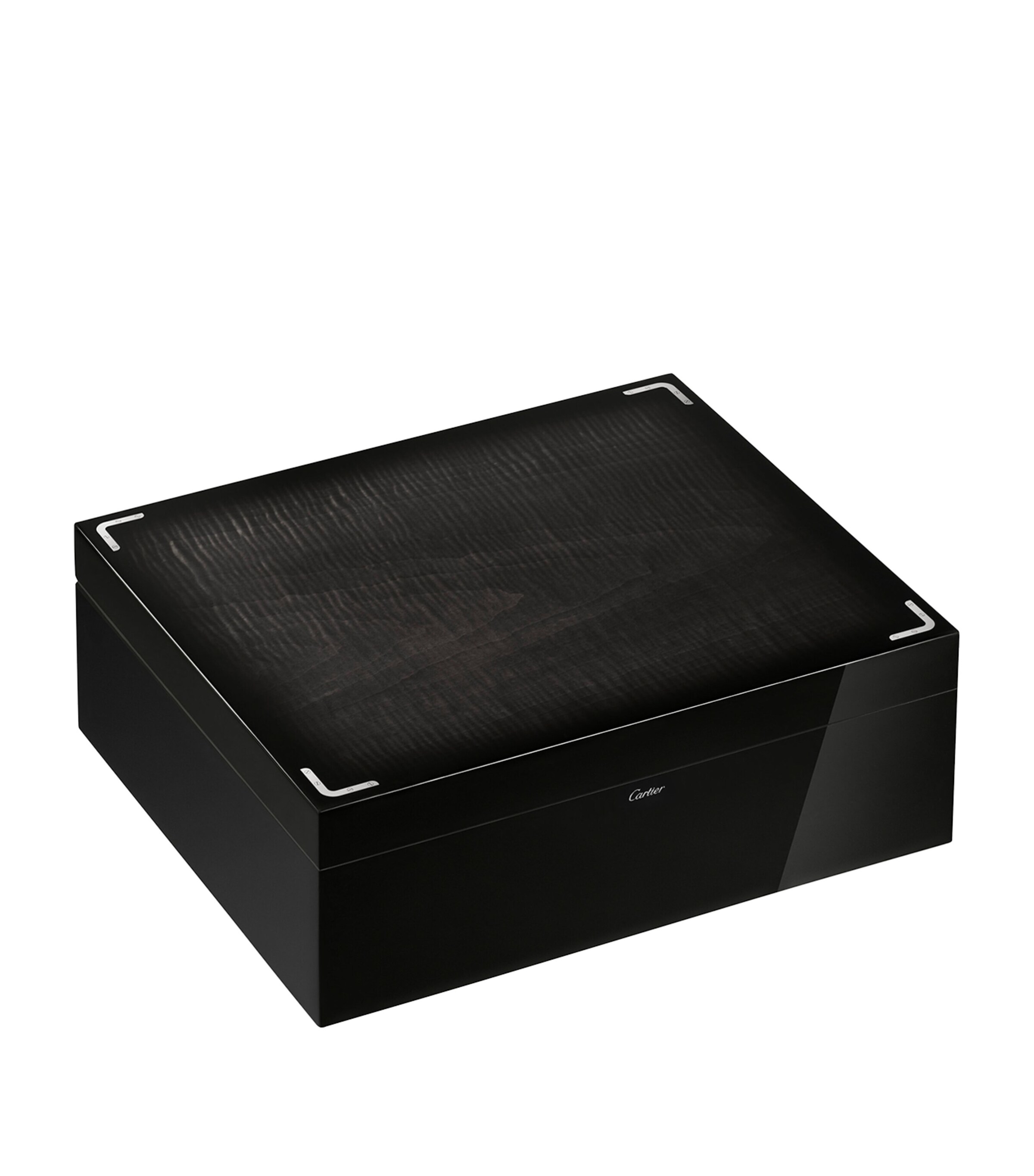 Cartier Santos de Cartier Watch and Cufflinks Box Black Image 4