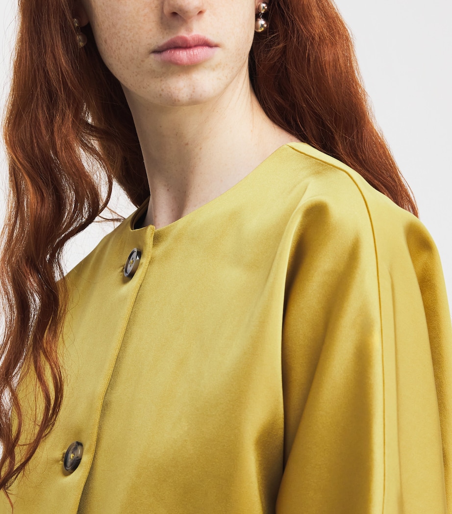 Satin Liz Opera Coat TURMERIC Image 6