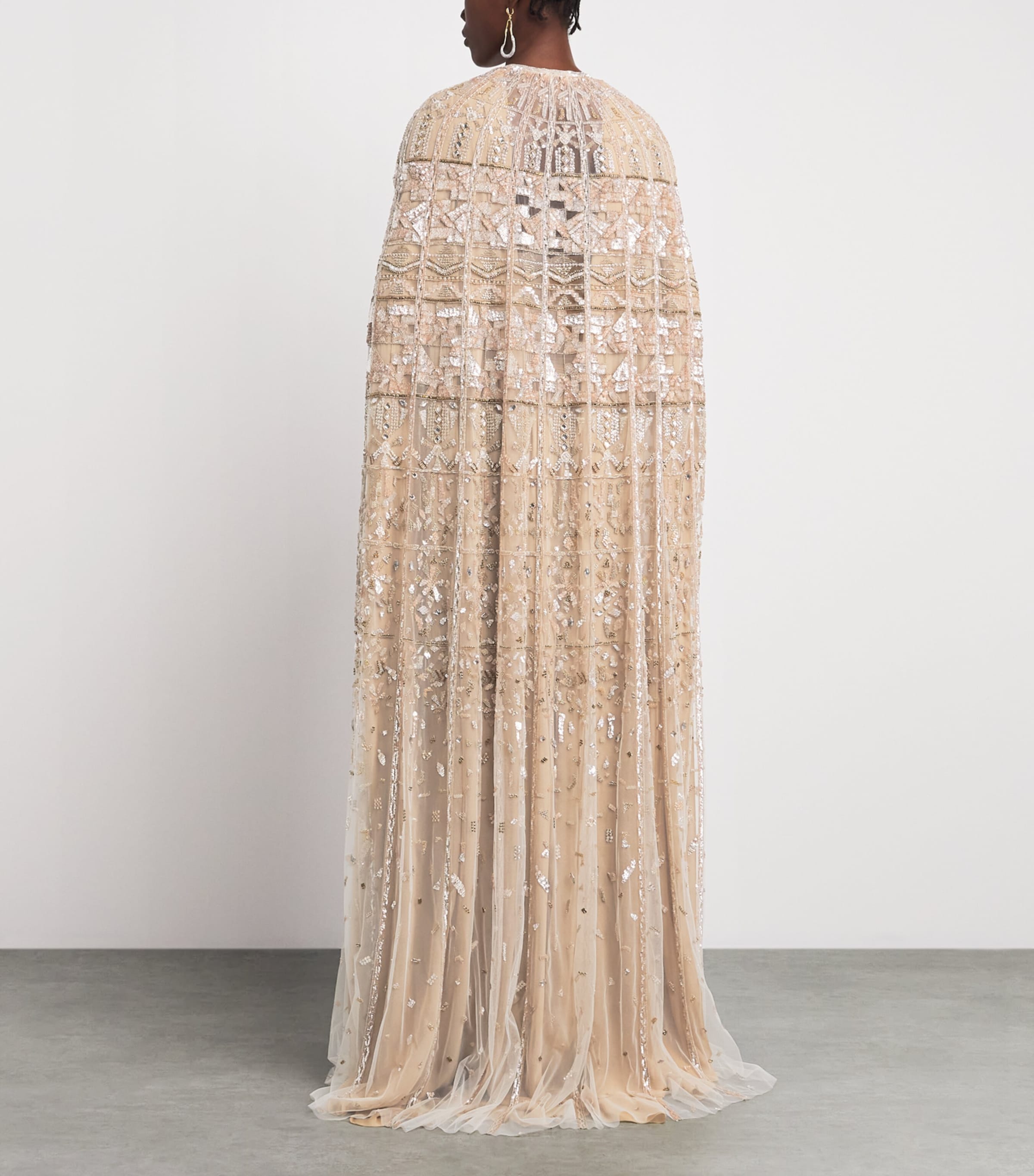 Zuhair Murad Womens Embellished Cape Angr/mlt Tmpl Image 4