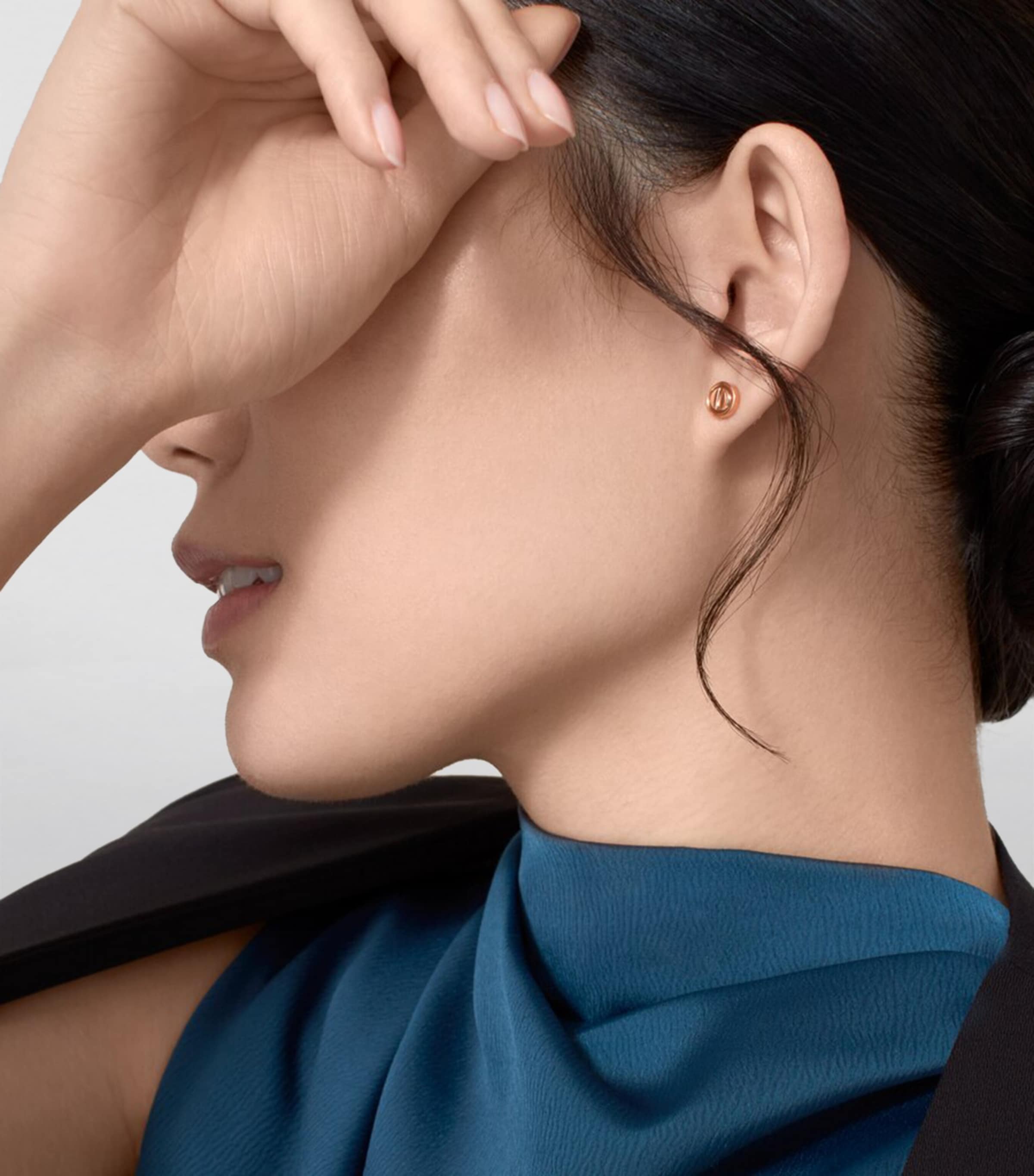 Rose Gold LOVE Stud Earrings ROSE GOLD Image 5