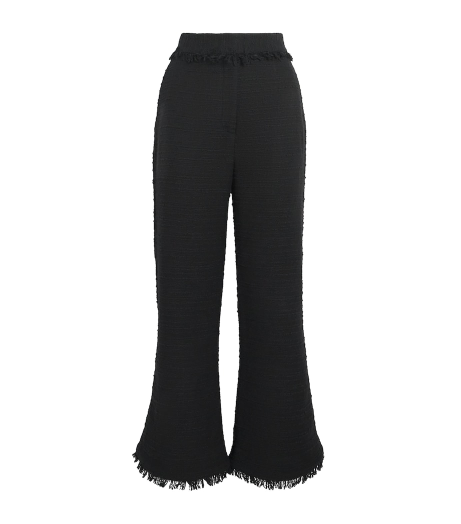 Cotton-Blend Mafaldana Trousers 050 BLACK Image 1