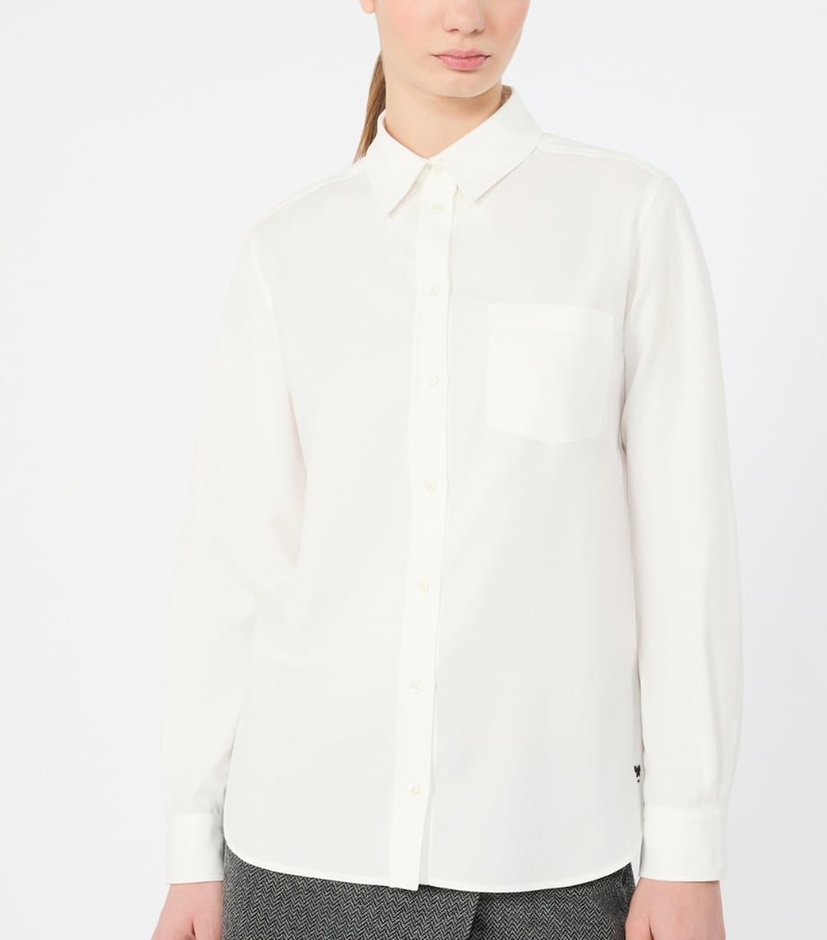 Weekend Max Mara Womens Cotton Shirt White Image 5