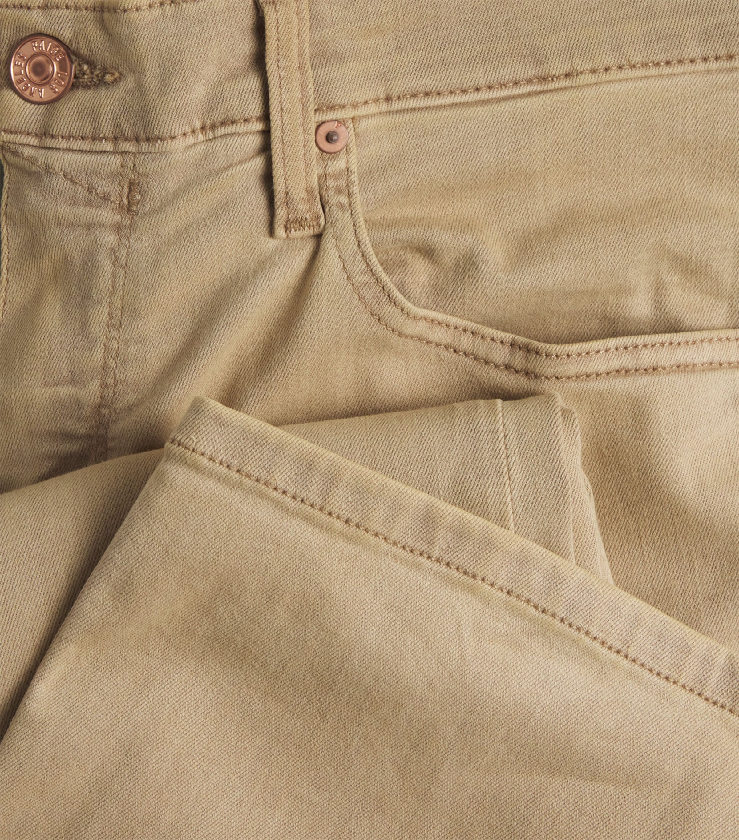 PAIGE Mens Normandie Straight Jeans Vintage Light Oak Image 5