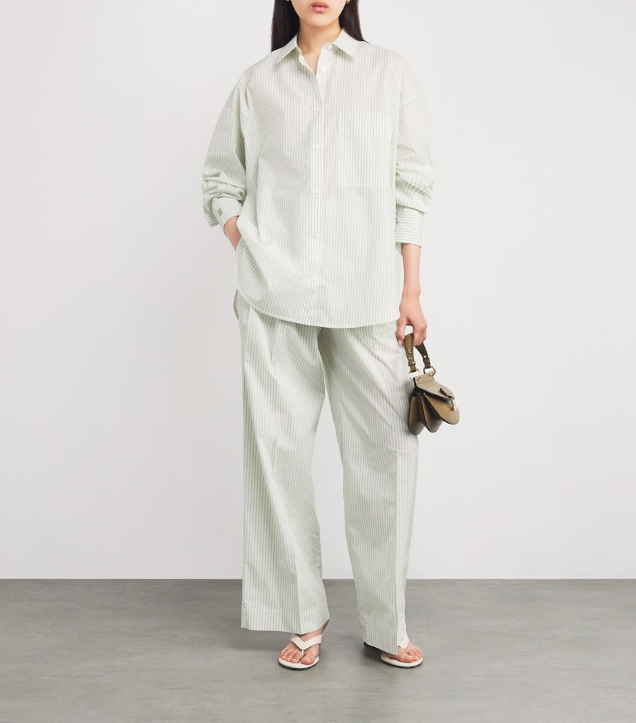 Organic Cotton Derris Shirt QG5 TWIN STRIPE Image 2