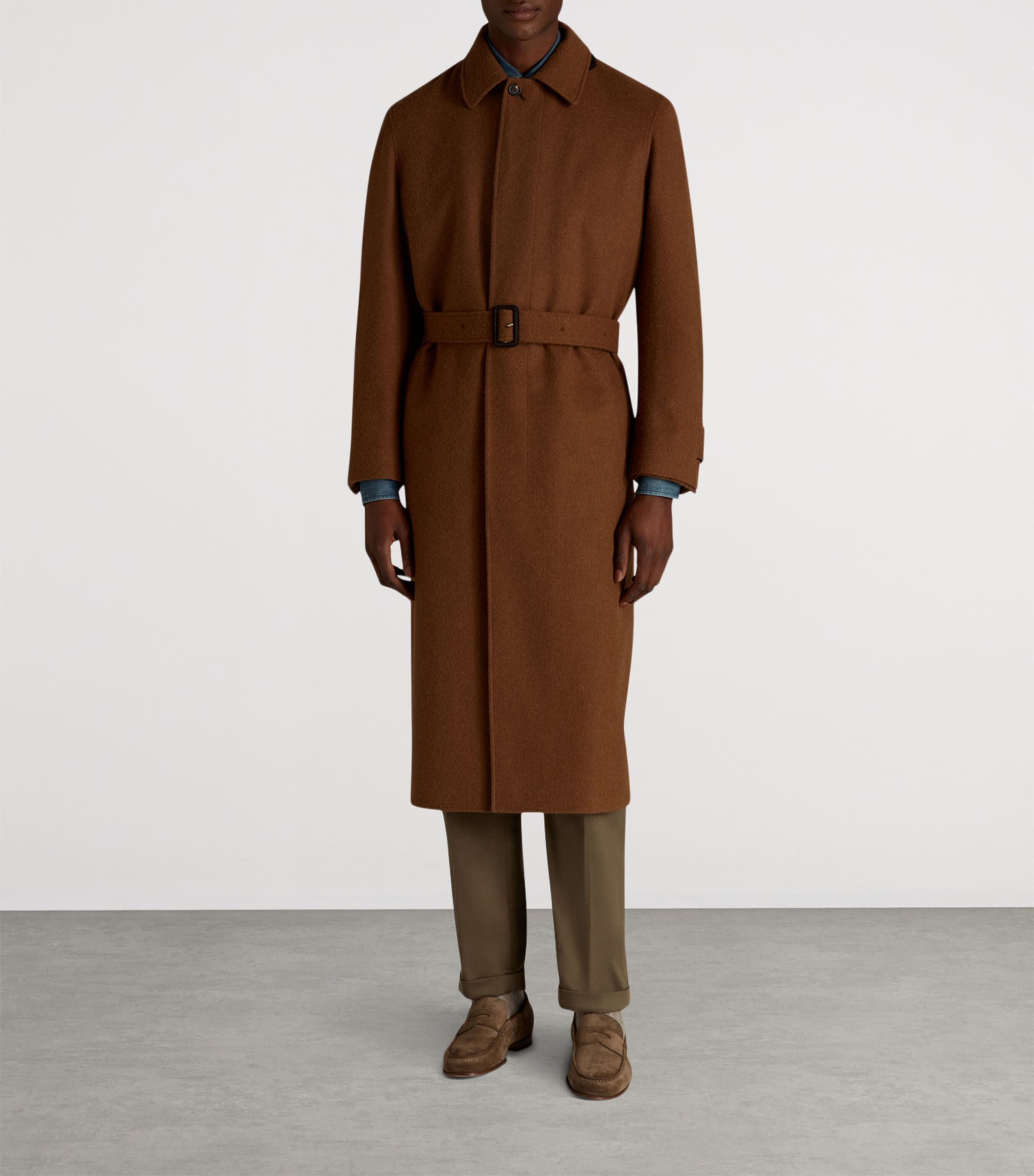 Camel Balmacaan Coat 291DARK CAMEL Image 3