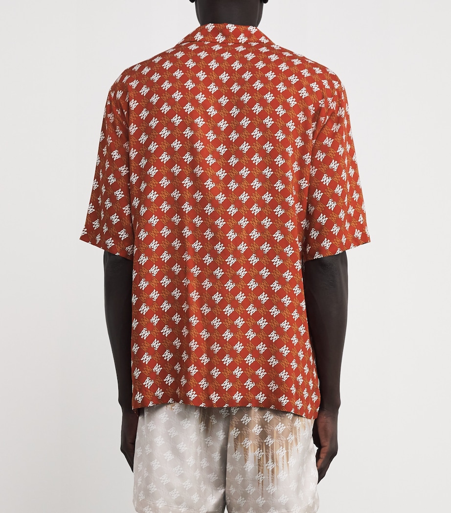 Monogram Quad Short-Sleeve Shirt BURNT ORANGE Image 4