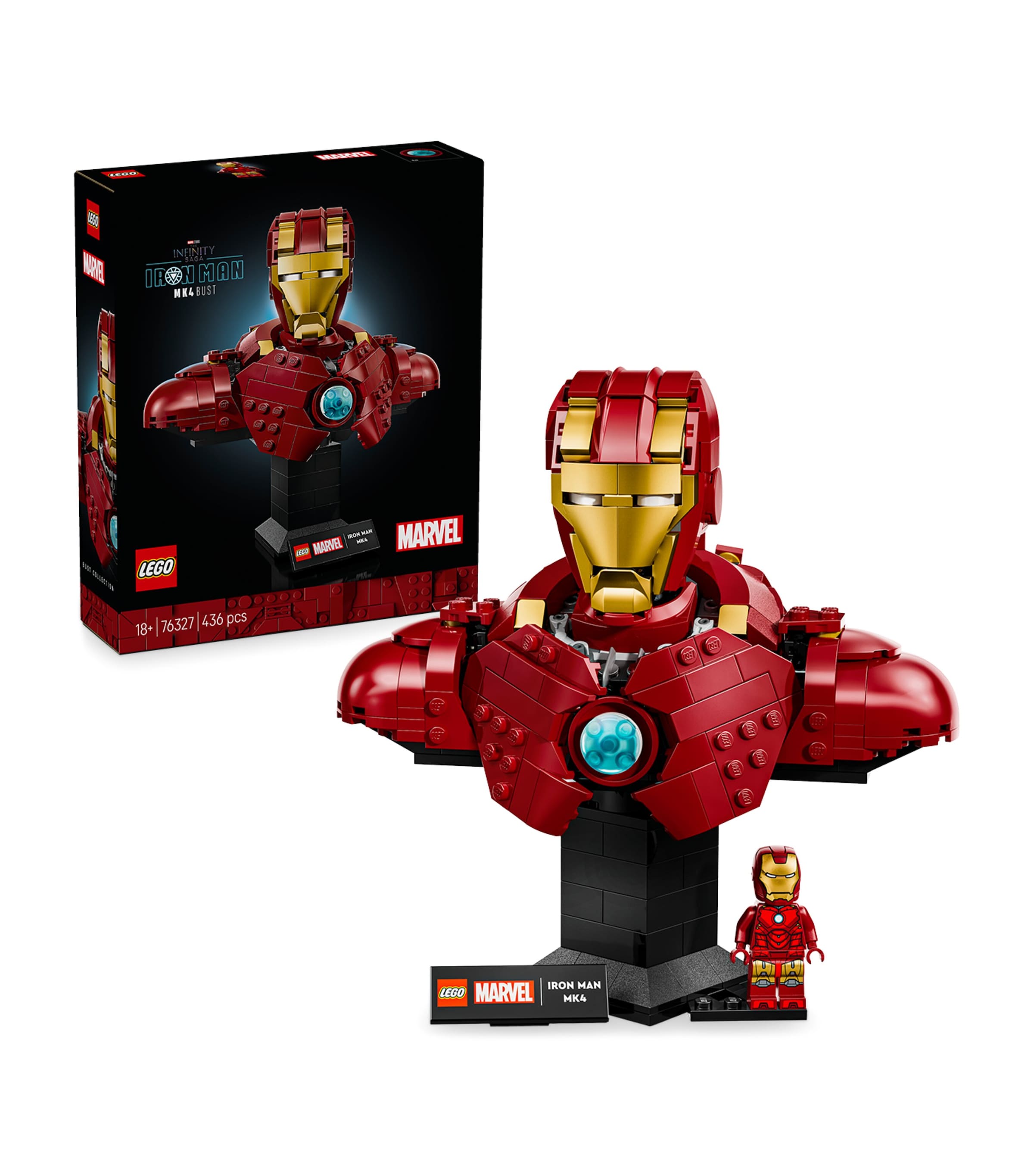 Lego Marvel Iron Man MK4 Bust 76327 | Toys | Action Figures | Building & Construction Toys | Designers | Lego Lego Marvel Iron Man MK4 Bust 76327 | Toys | Action Figures | Building & Construction Toys | Designers | Lego