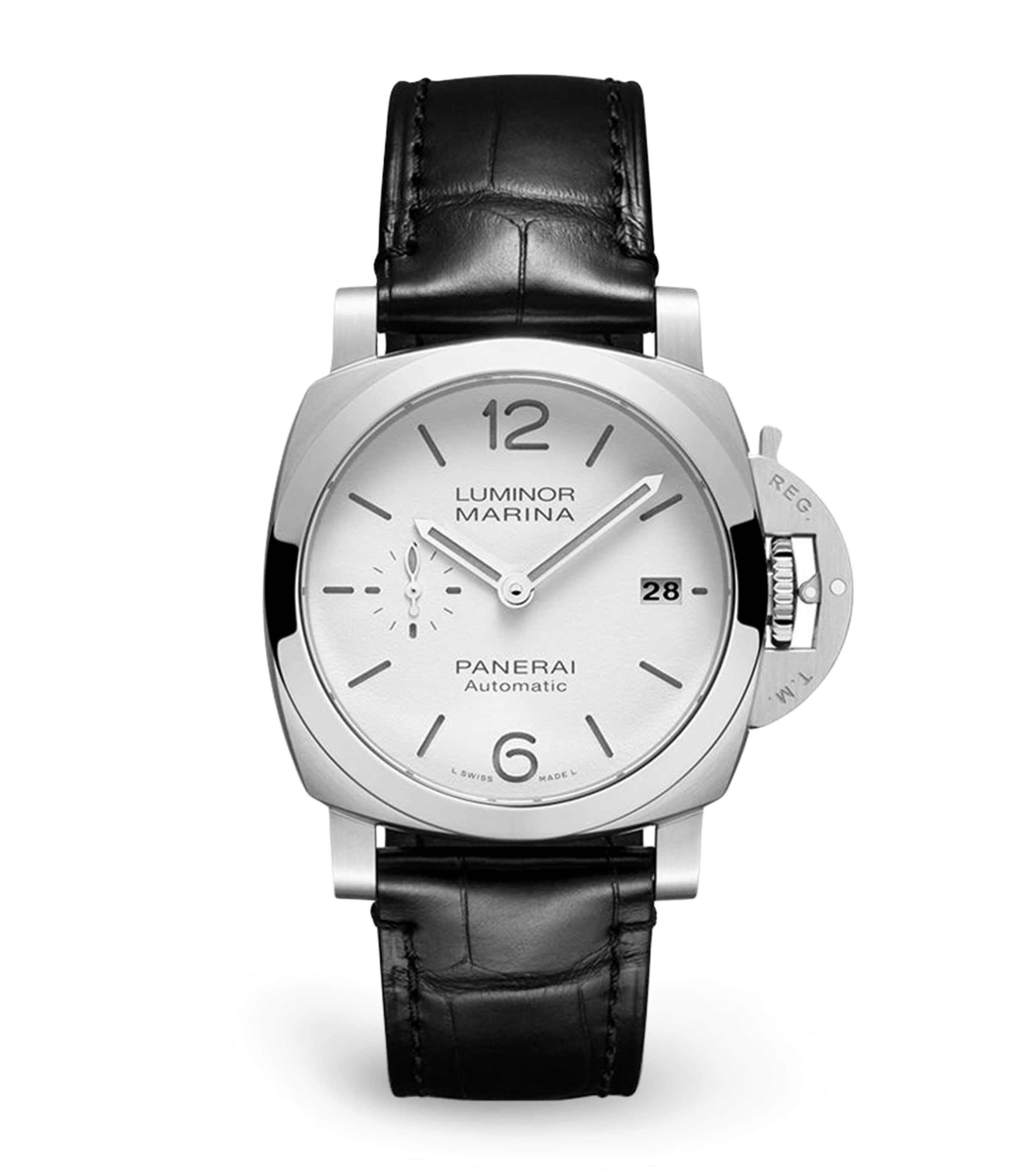 Panerai Stainless Steel Luminor Marina Watch 40mm White Image 1