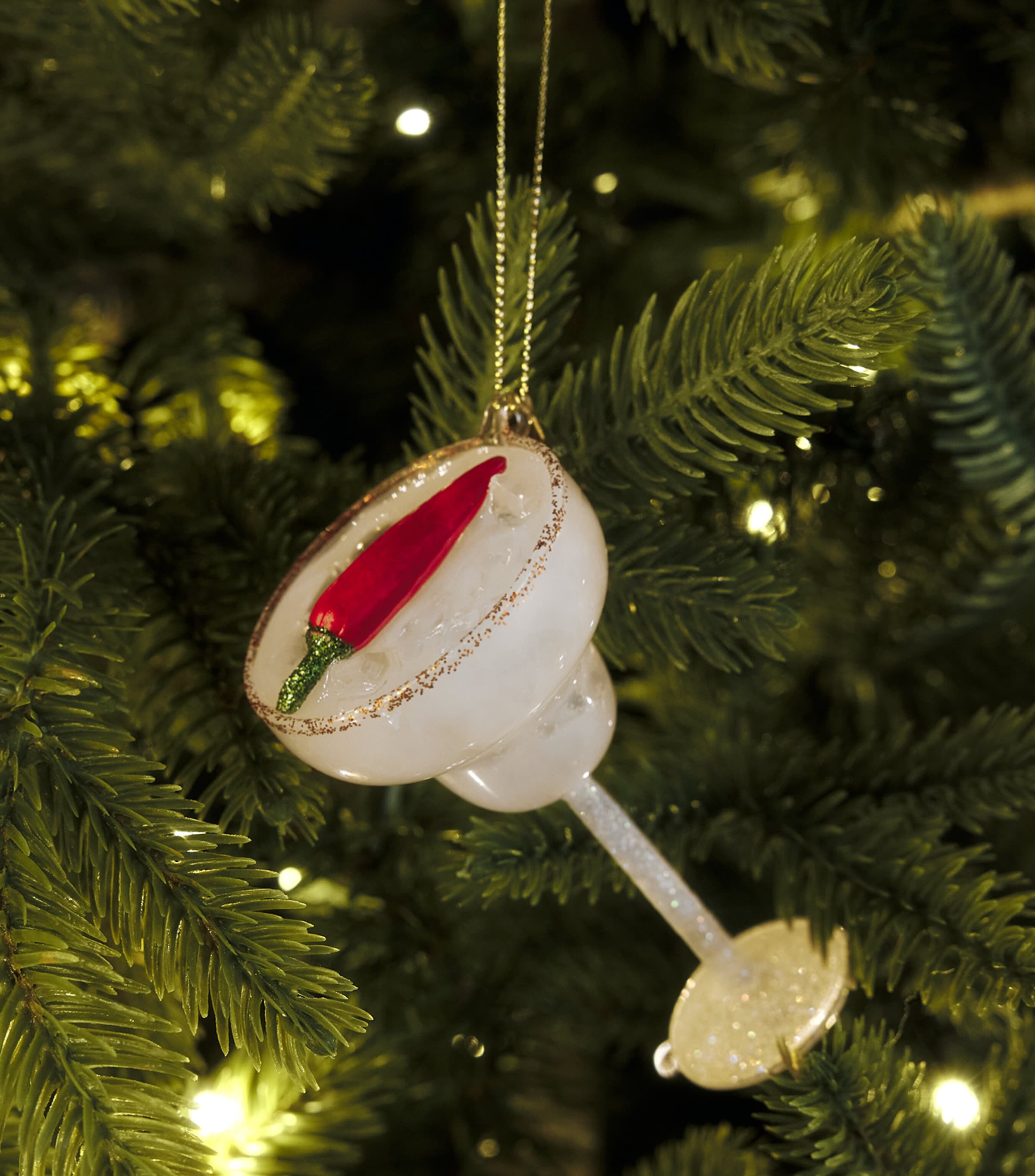 Harrods Spicy Margarita Tree Decoration White Image 3