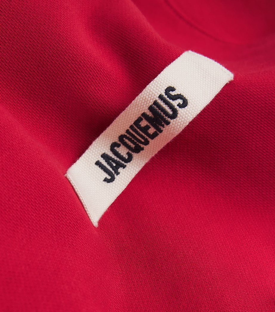 Cotton Logo Hoodie 480-DARK RED Image 5