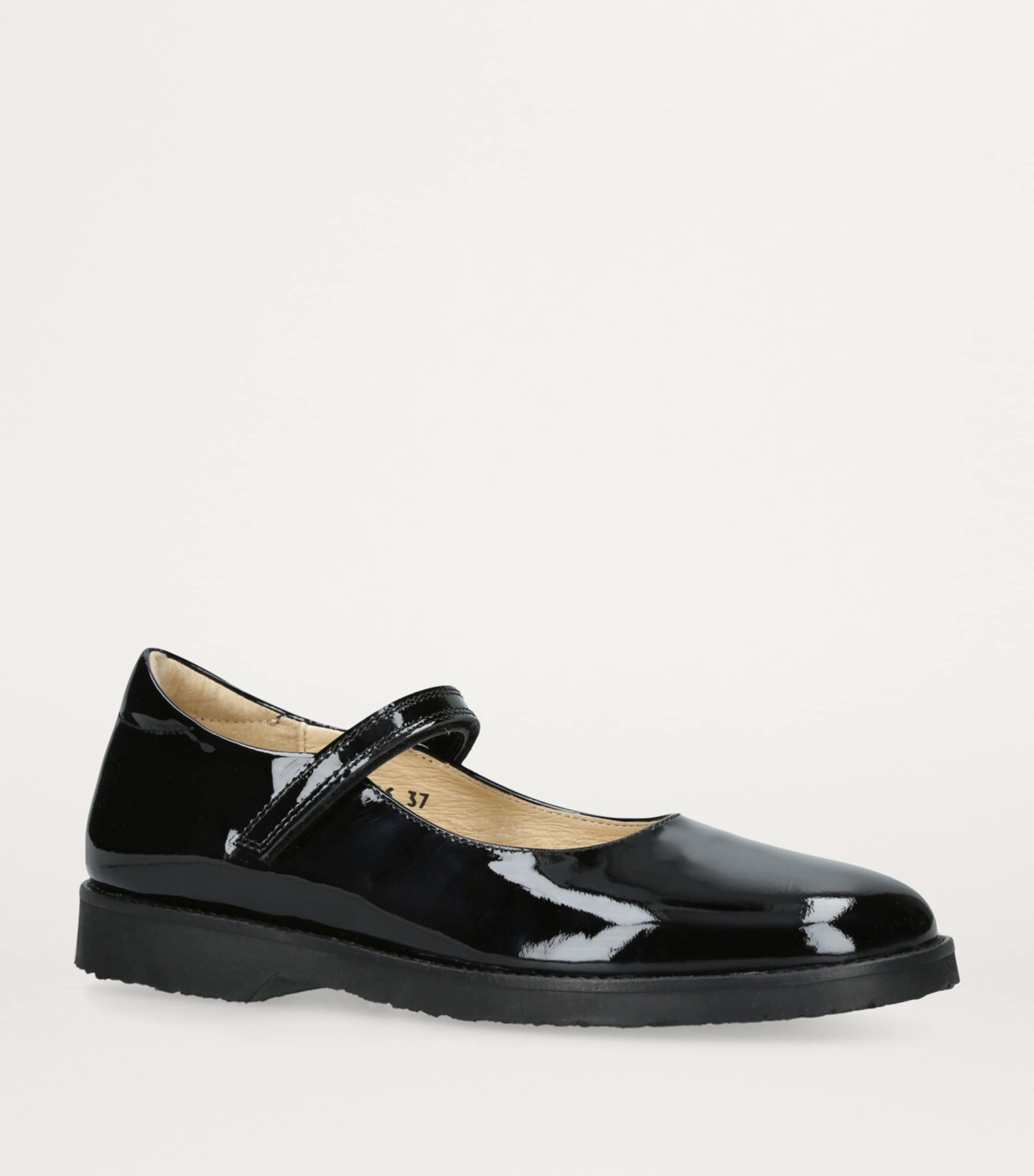 papouelli Leather Emilia Mary Janes Black Image 3
