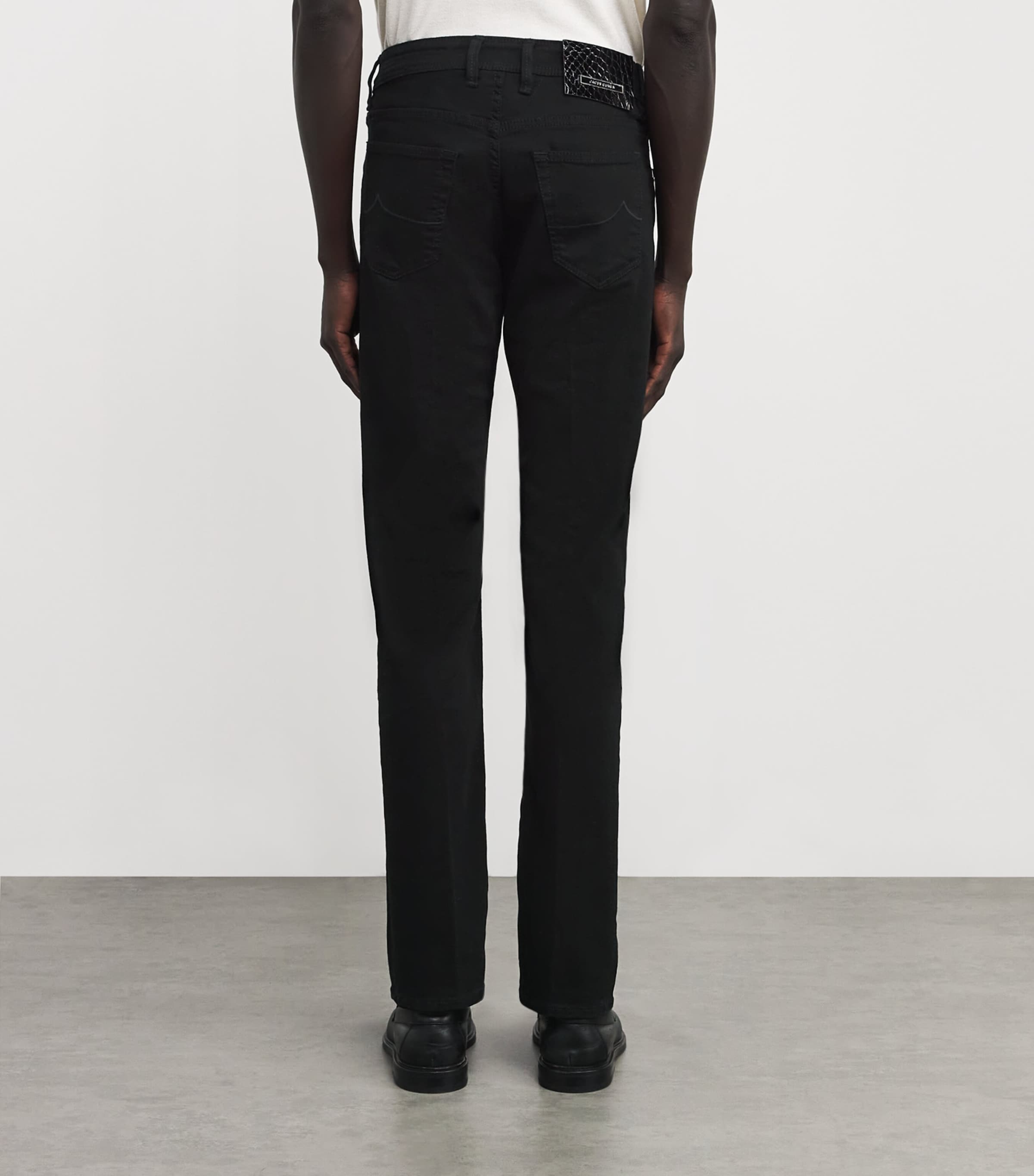 Crocodile Skin-Patch Bard Slim Jeans 500D Image 4