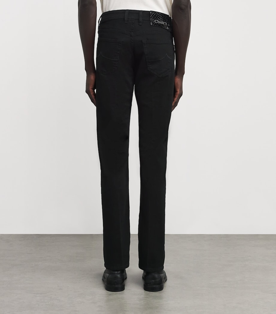 Crocodile Skin-Patch Bard Slim Jeans 500D Image 4