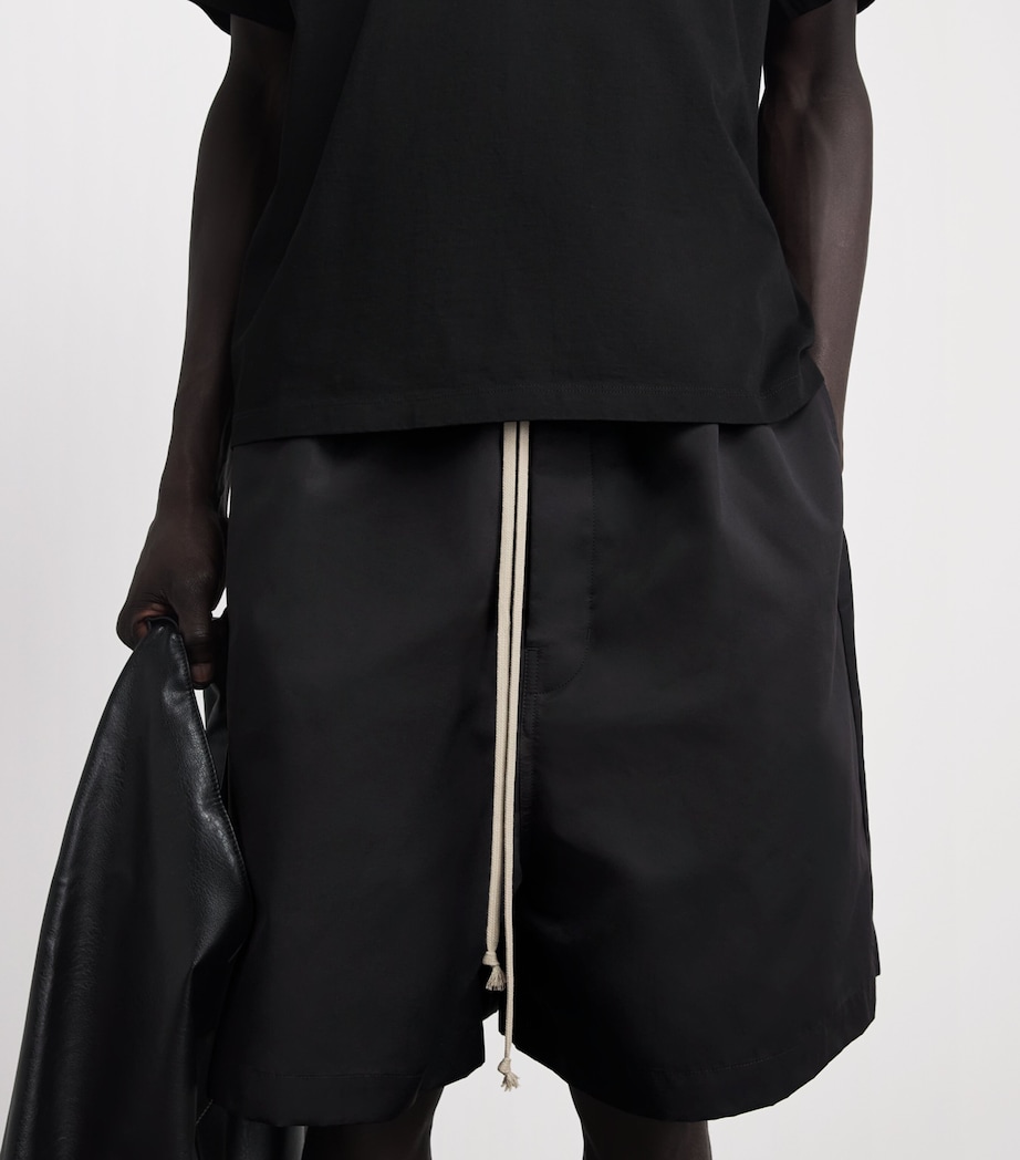 Rick Owens Mens Faun Drawstring Shorts Black Image 3