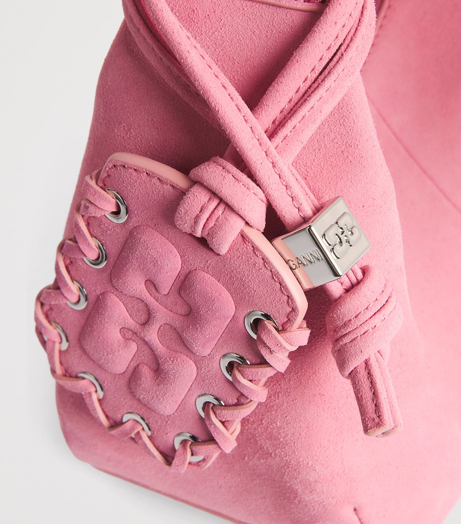 GANNI Mini Shoulder Bag Pink Nectar Image 5