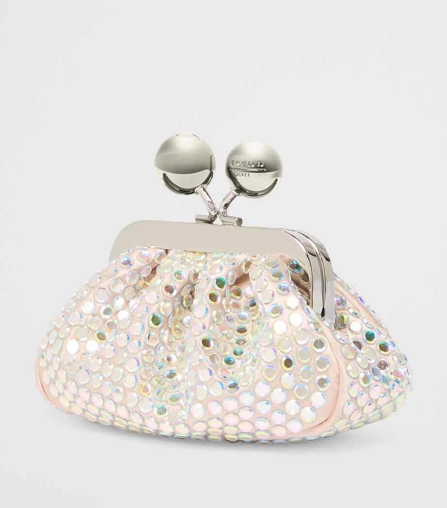 Weekend Max Mara Mini Embellished Pasticcino Clutch Bag Antique Rose Image 4