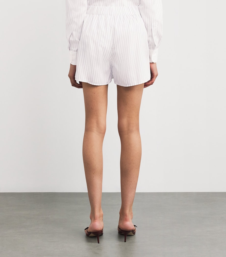 Tencel The Boxer Shorts SILVER STRIPE Image 4