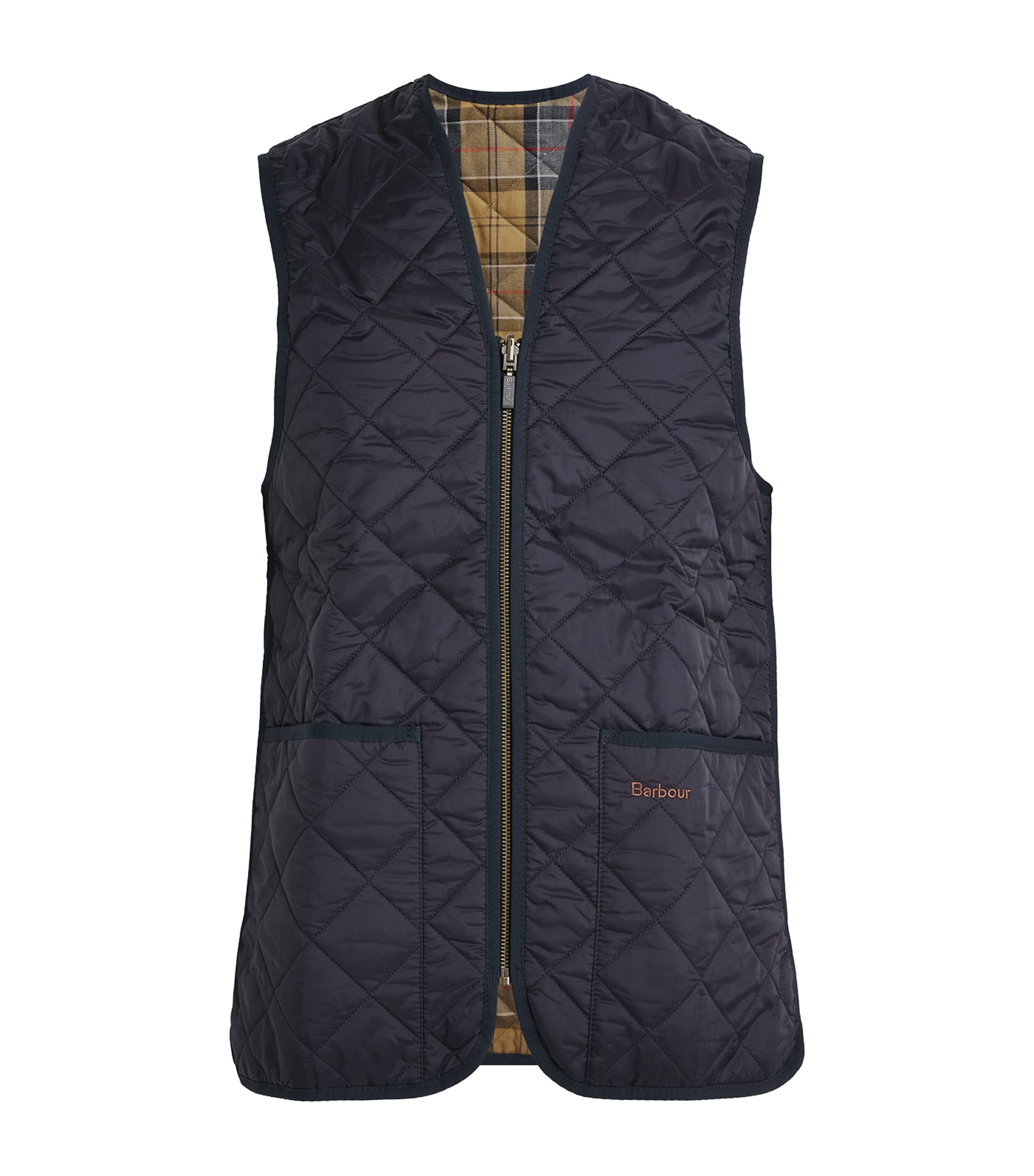 Barbour Mens Quilted Zip-In Gilet Liner Navy Image 1