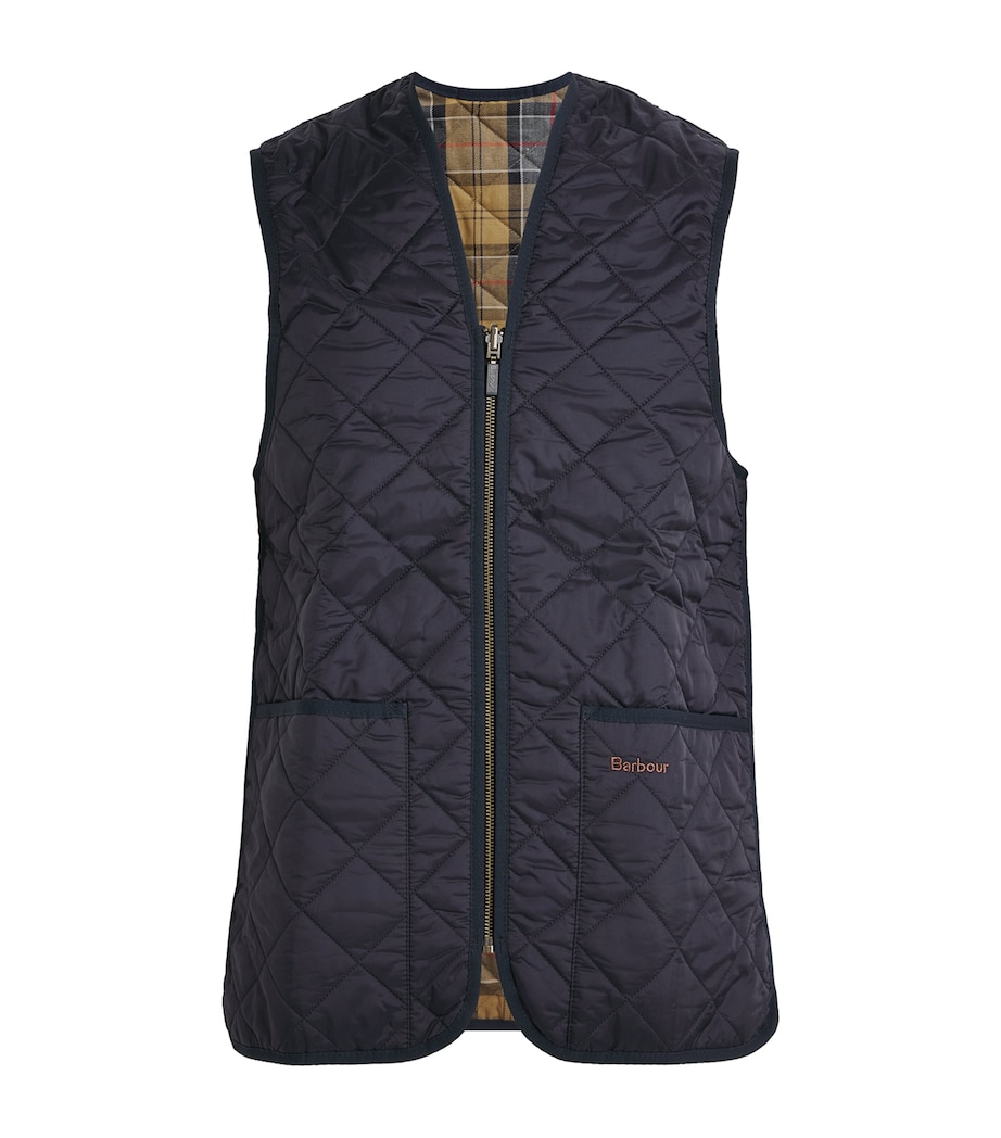 Barbour Mens Quilted Zip-In Gilet Liner Navy Image 1