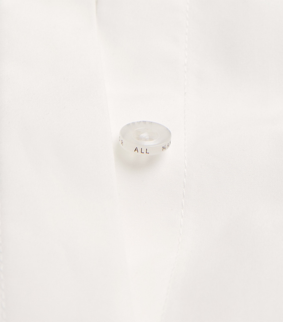 7 For All Mankind Womens Cotton Short-Sleeve Shirt Popelne Optica Image 6