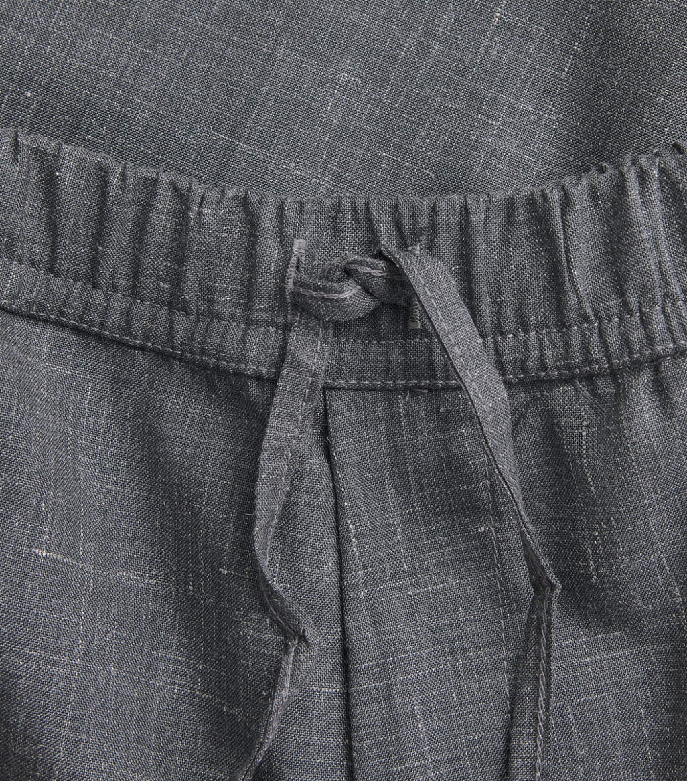 Officine Generale Mens Organic Cotton Drawstring Nilson Trousers Midgrey/ecru Image 6
