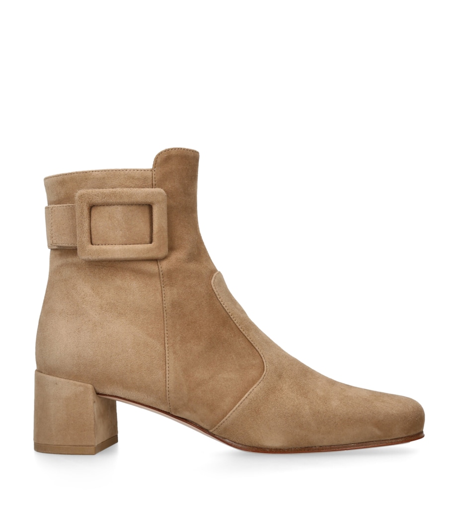 Suede Très Vivier Ankle Boots 45 TAN Image 1