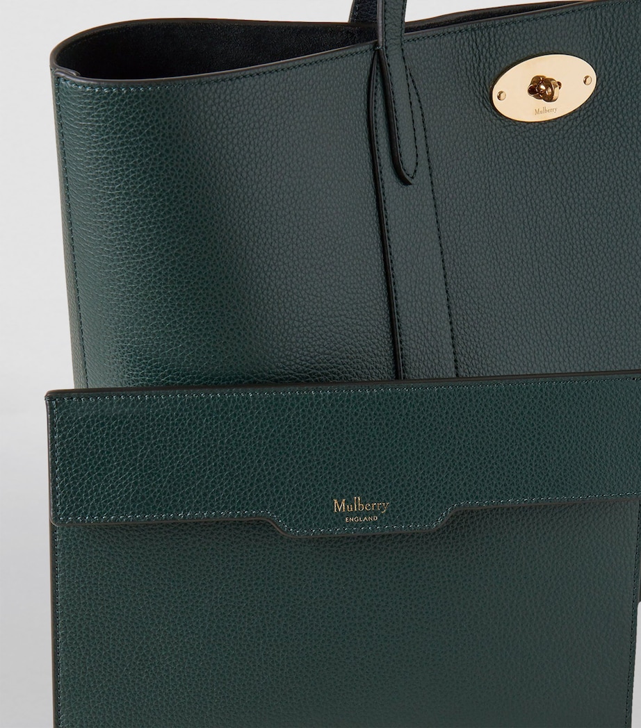 Leather Bayswater Tote Bag MULBERRY GREEN Image 6