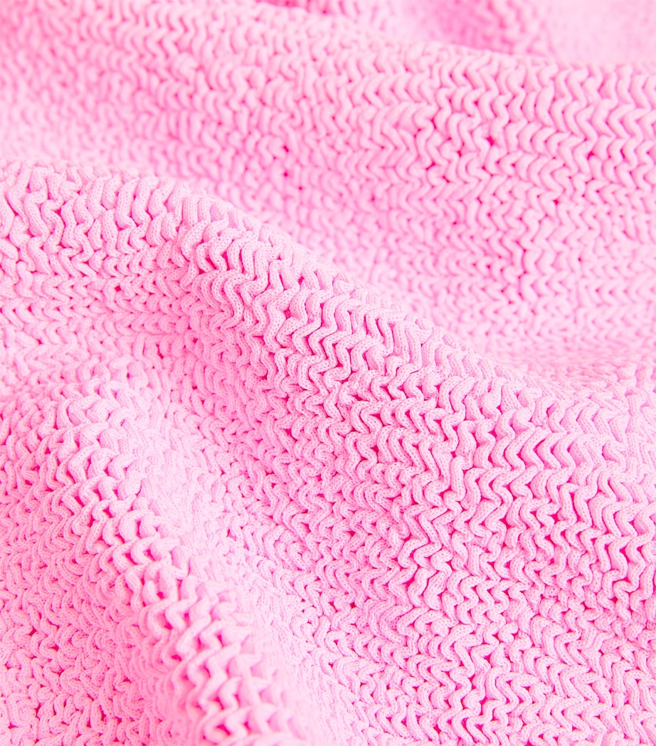 Hunza G Kids Classic Swimsuit (7-12 Years) Bubblegum Image 3