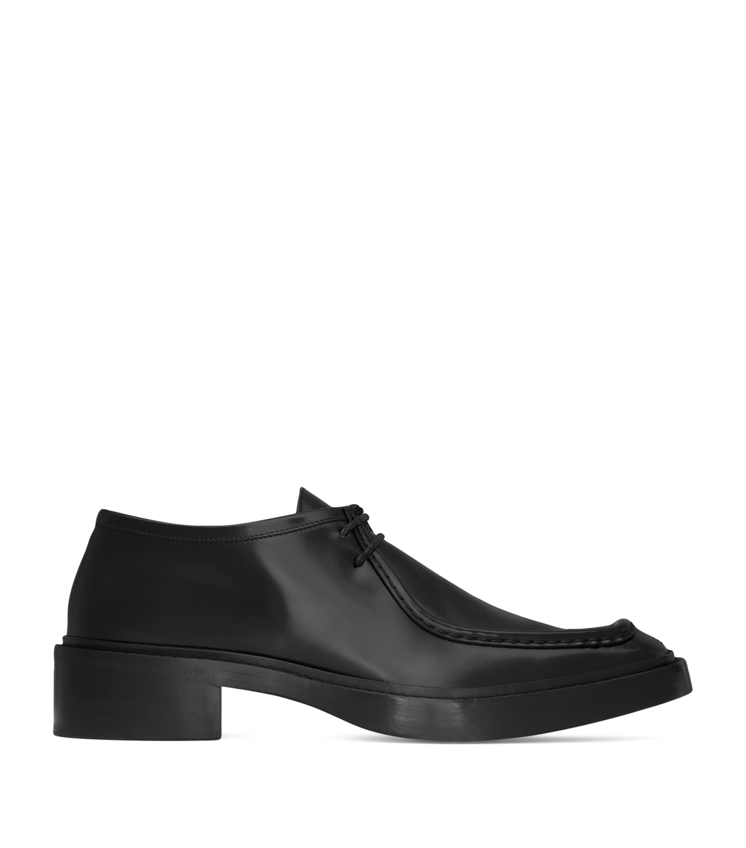Saint Laurent Harvey Derbies In Smooth Leather In Black