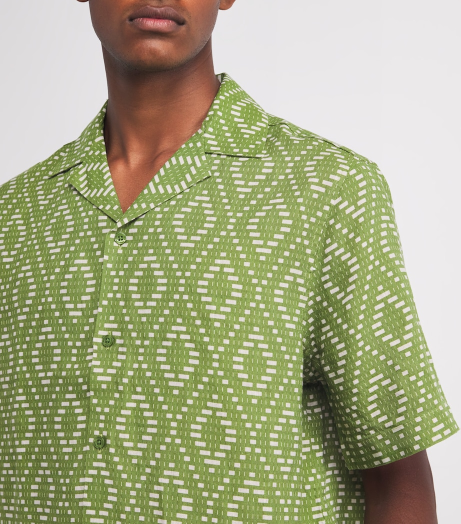 Linen Raffia Roberto Shirt 868 PARAKEET GRN Image 6