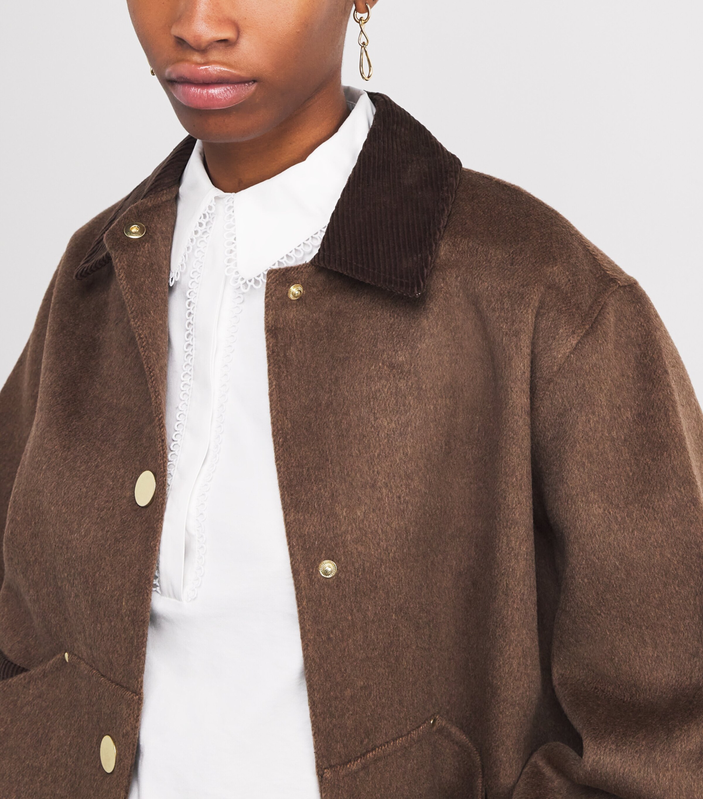 Cotton Collared Tank Top FRESH WHITE Image 6