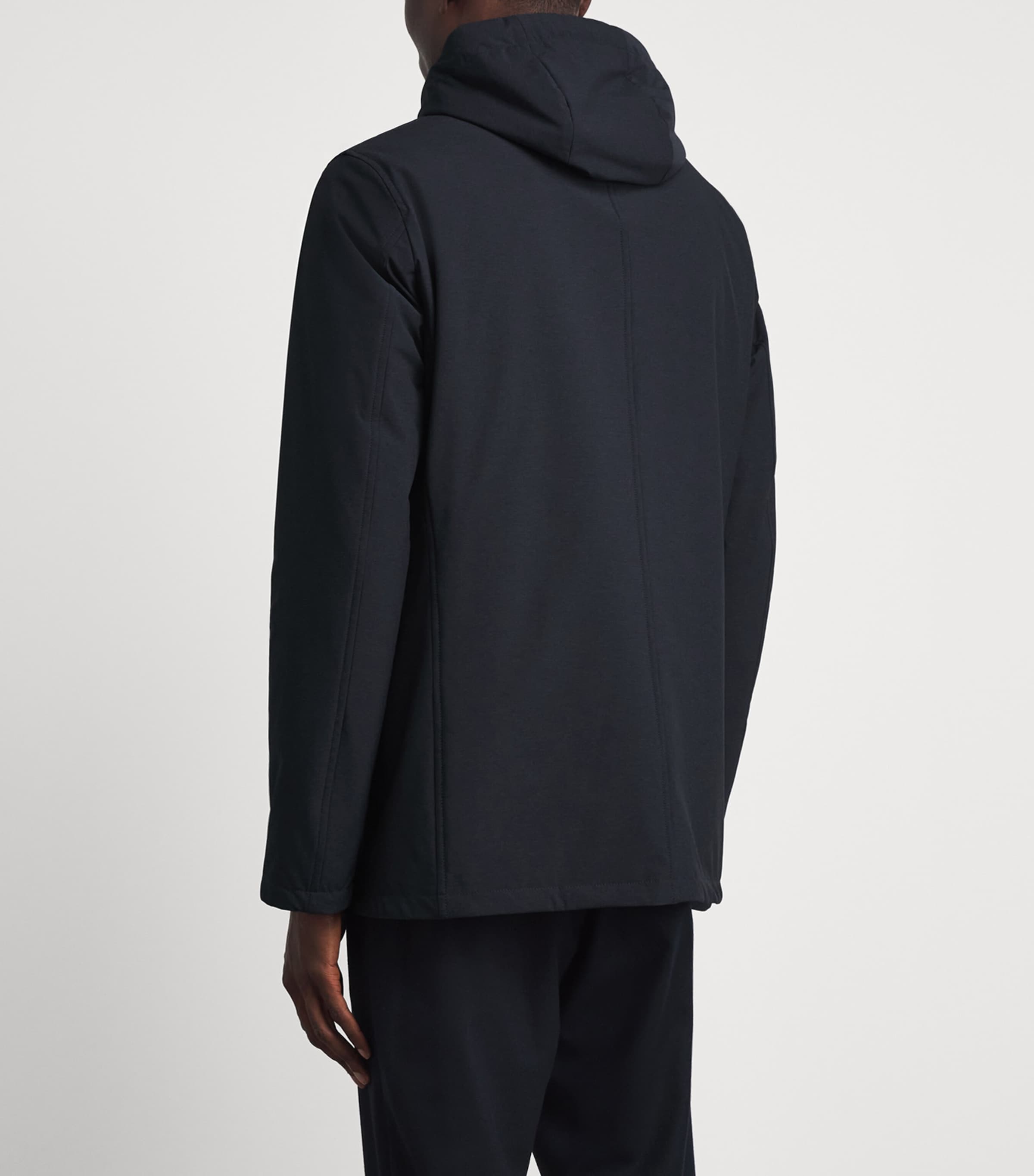 Herno Mens Hooded Jacket Blue Image 5