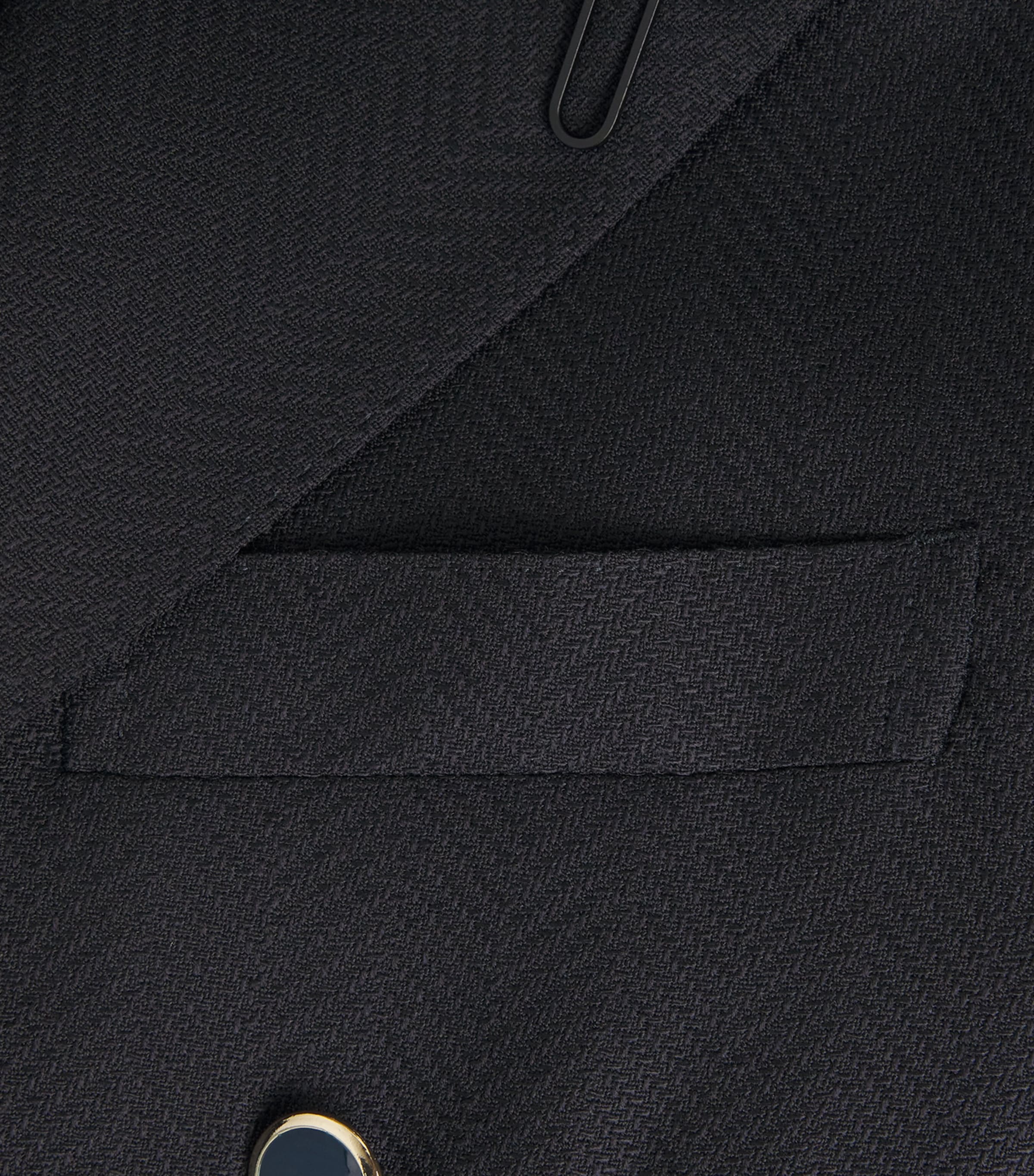 Wool Double-Breasted Blazer 860 NAVY Image 5