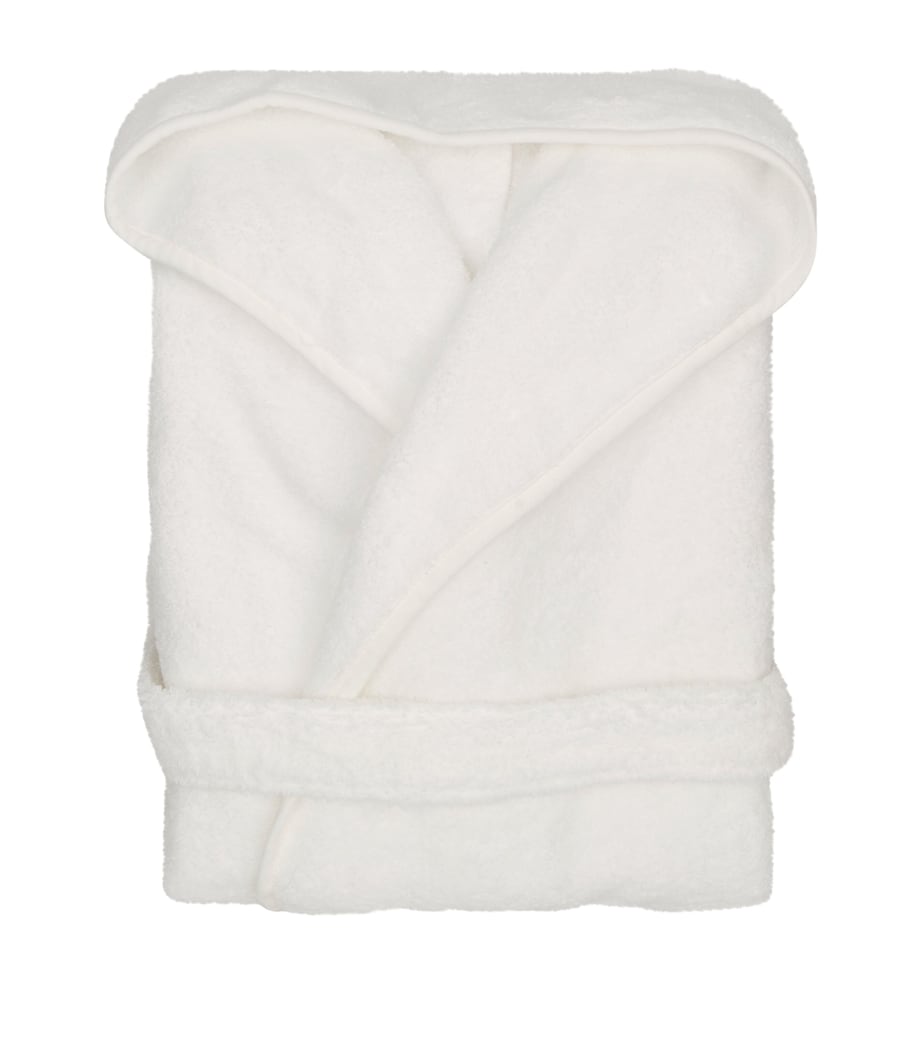 Zero Twist Hooded Bathrobe (Extra Large) WHITE Image 2