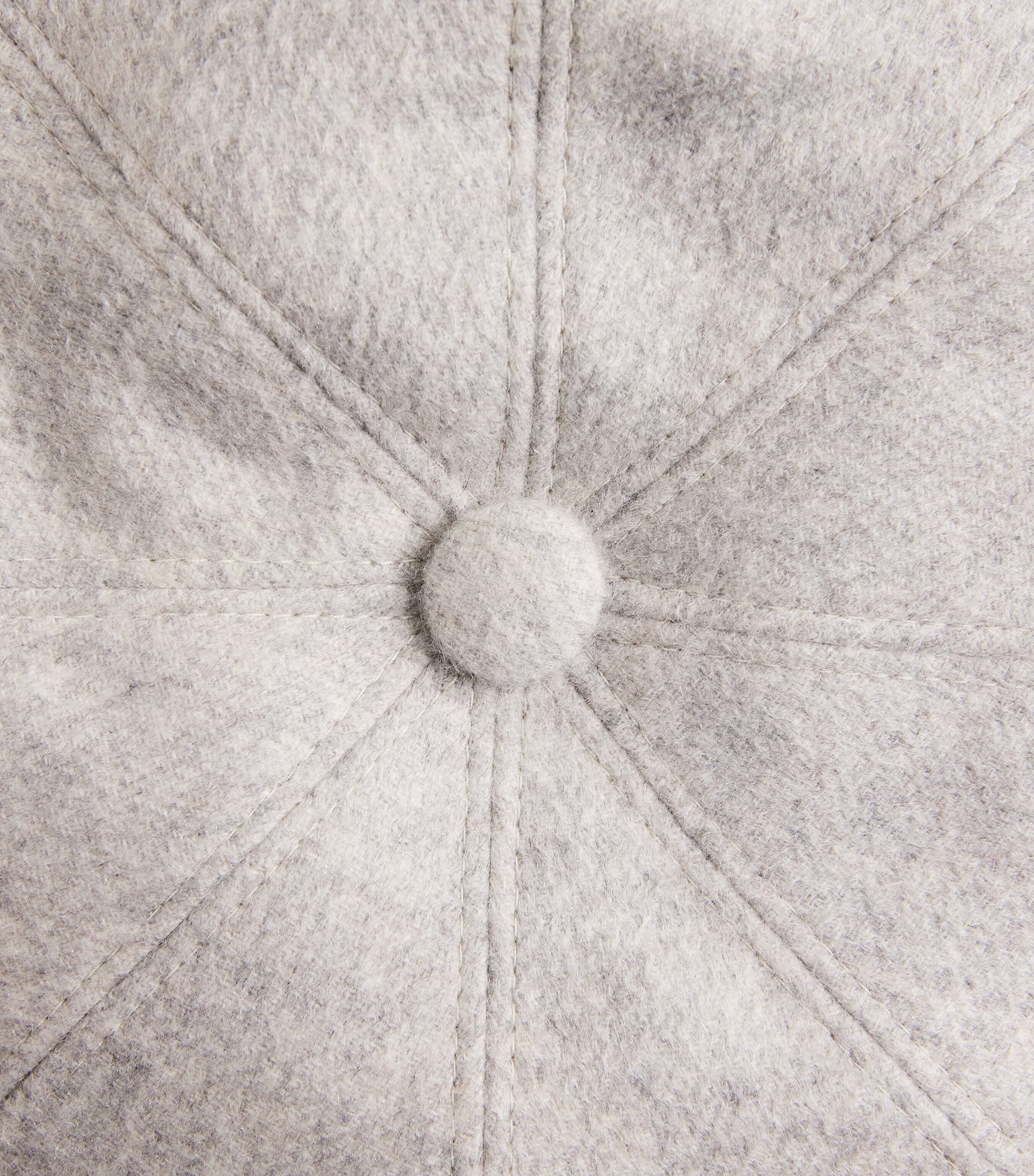 Cashmere Hatteras Flat Cap 3 - LIGHT GREY Image 3