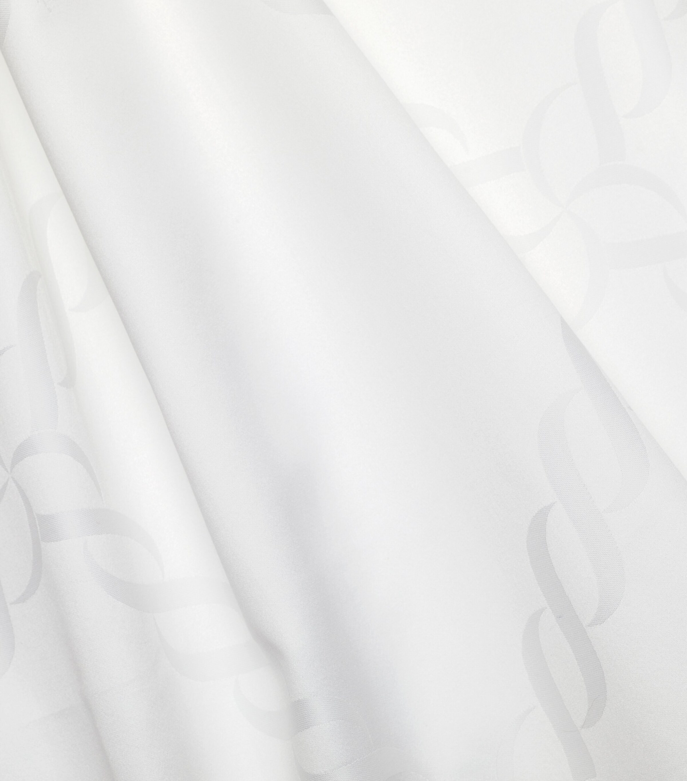 Treccia King Flat Sheet (275cm x 275cm) WHITE Image 3