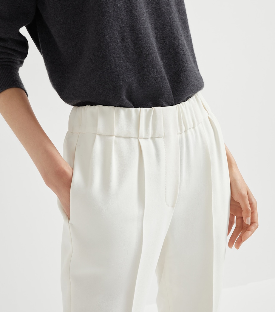 Crepe Cady Slim Trousers C7936 Image 5