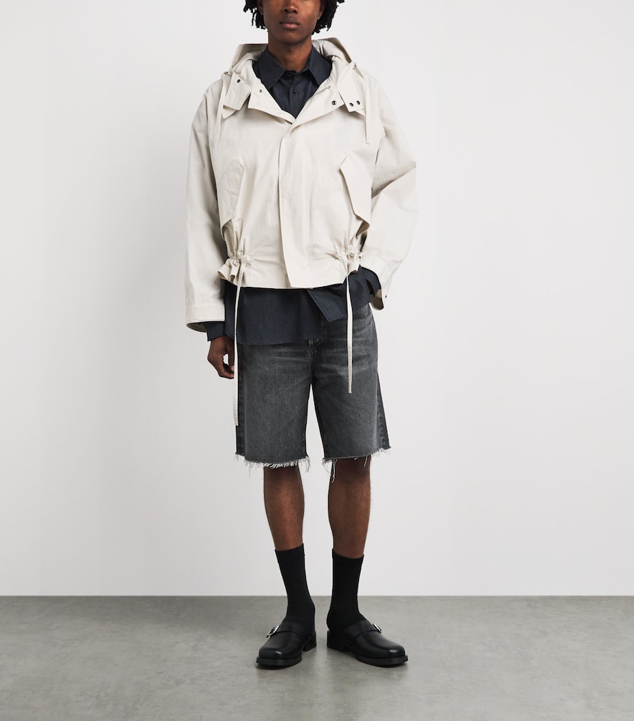 AGOLDE Mens Denim Anson Shorts Clipvdk Wsh Blk Image 2