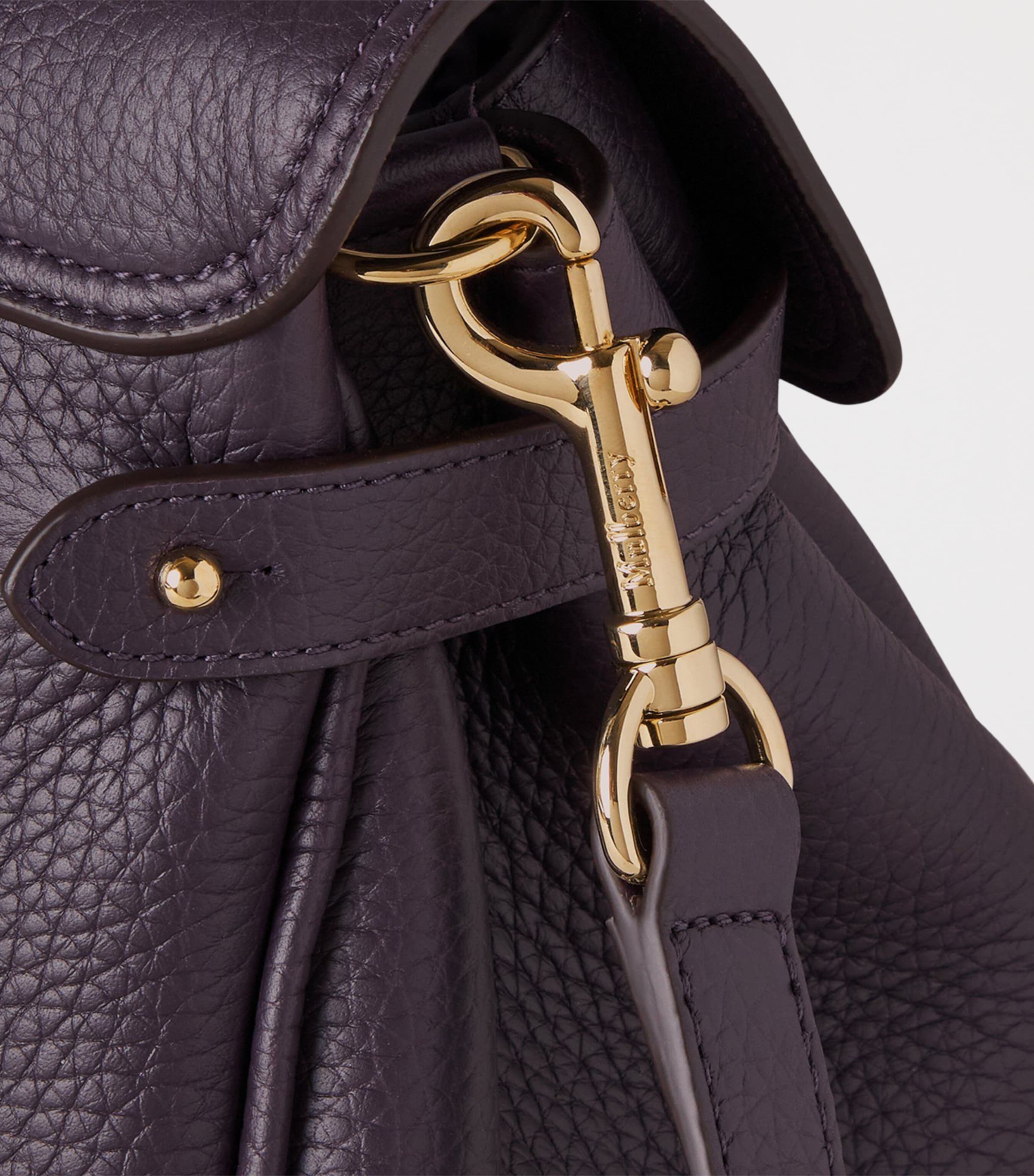 Leather Alexa Cross-Body Bag DEEP AUBERGINE Image 6