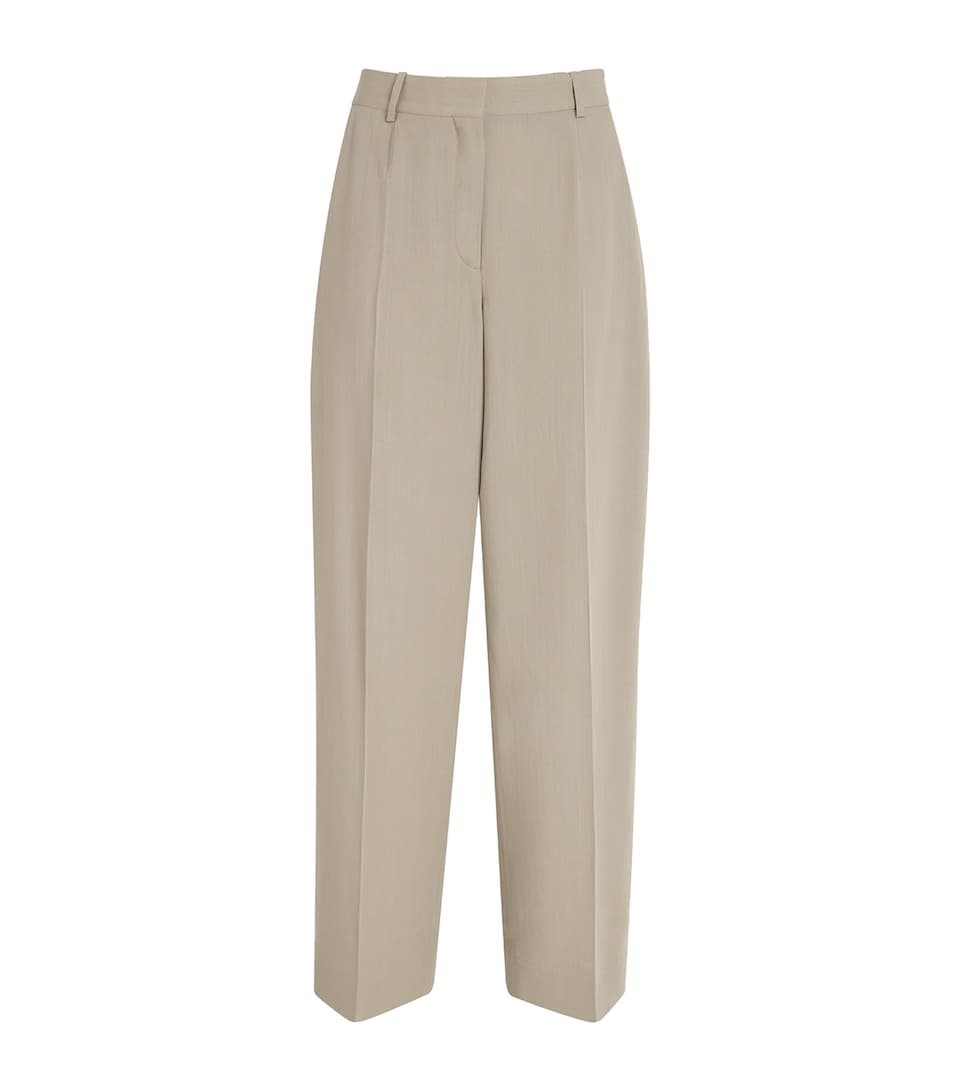 Wide-Leg Tailored Trousers