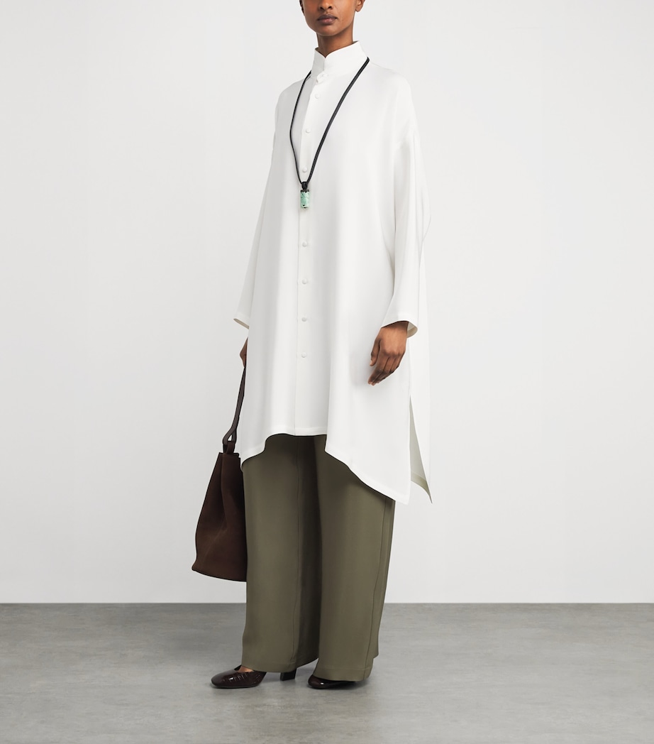 Silk Flared Trousers OLIVDARK Image 2