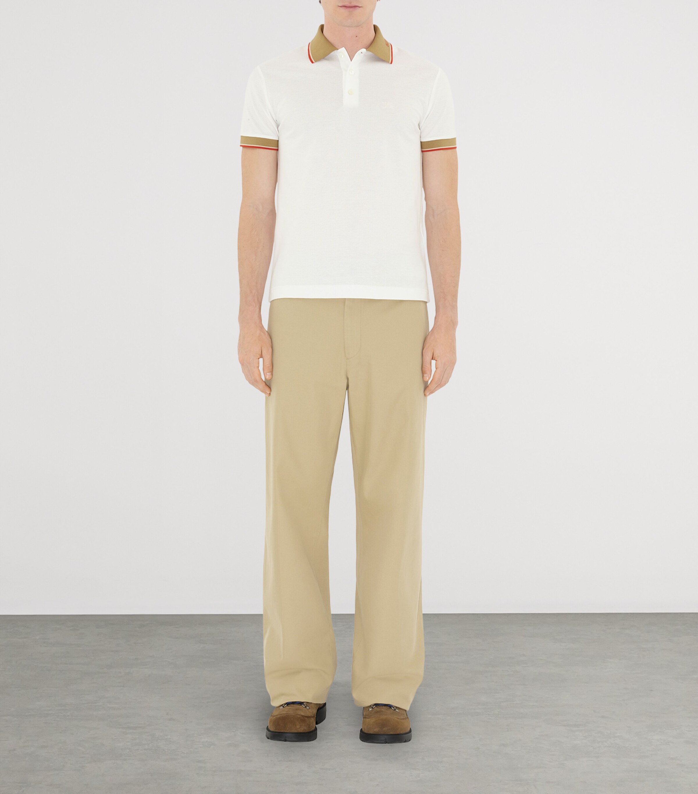 Logo-Collar Polo Shirt CHALK Image 2