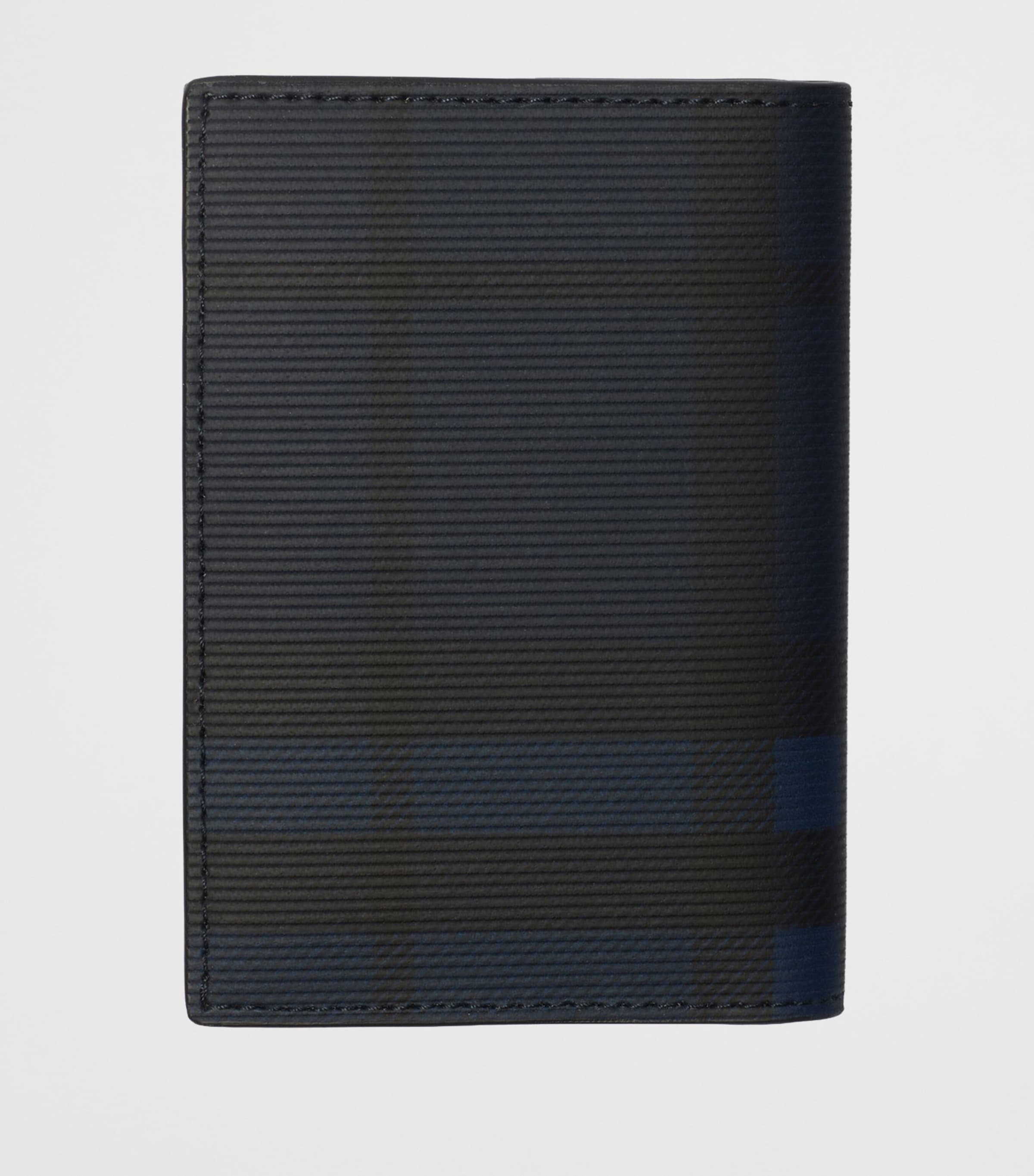 Check Folding Card Holder NAVY Image 2