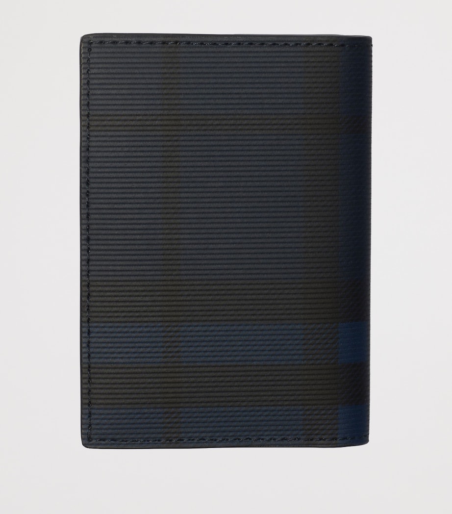 Check Folding Card Holder NAVY Image 2