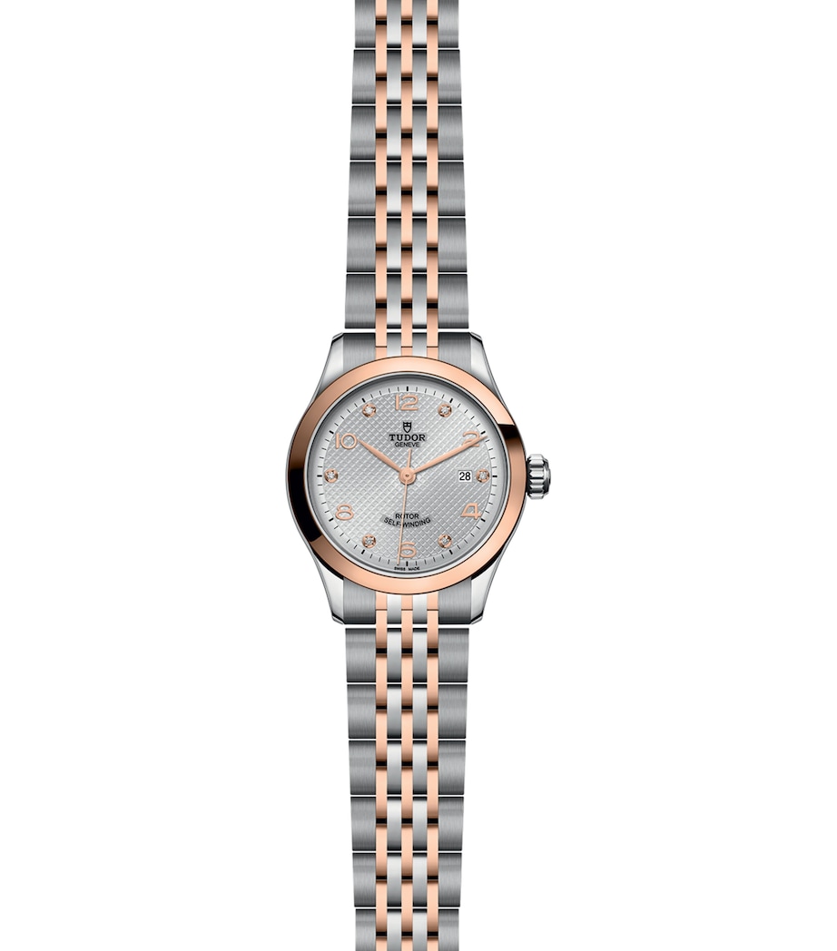 1926 Stainless Steel, Rose Gold and Diamond Watch 28mm SILVER Image 2