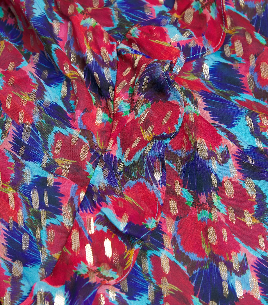 Floral Print Rita Maxi Dress 2360/2361-QUAIL SKY Image 5