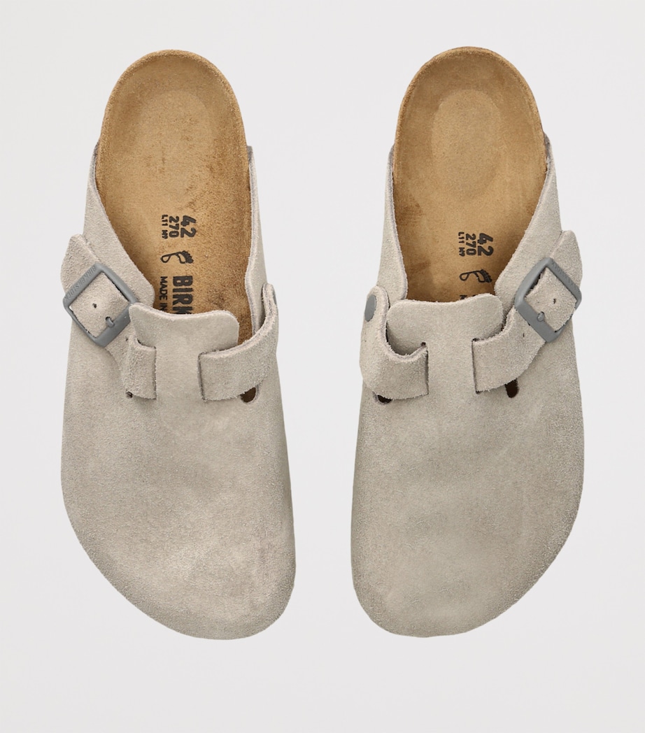 Suede Boston Clogs GREY Image 4