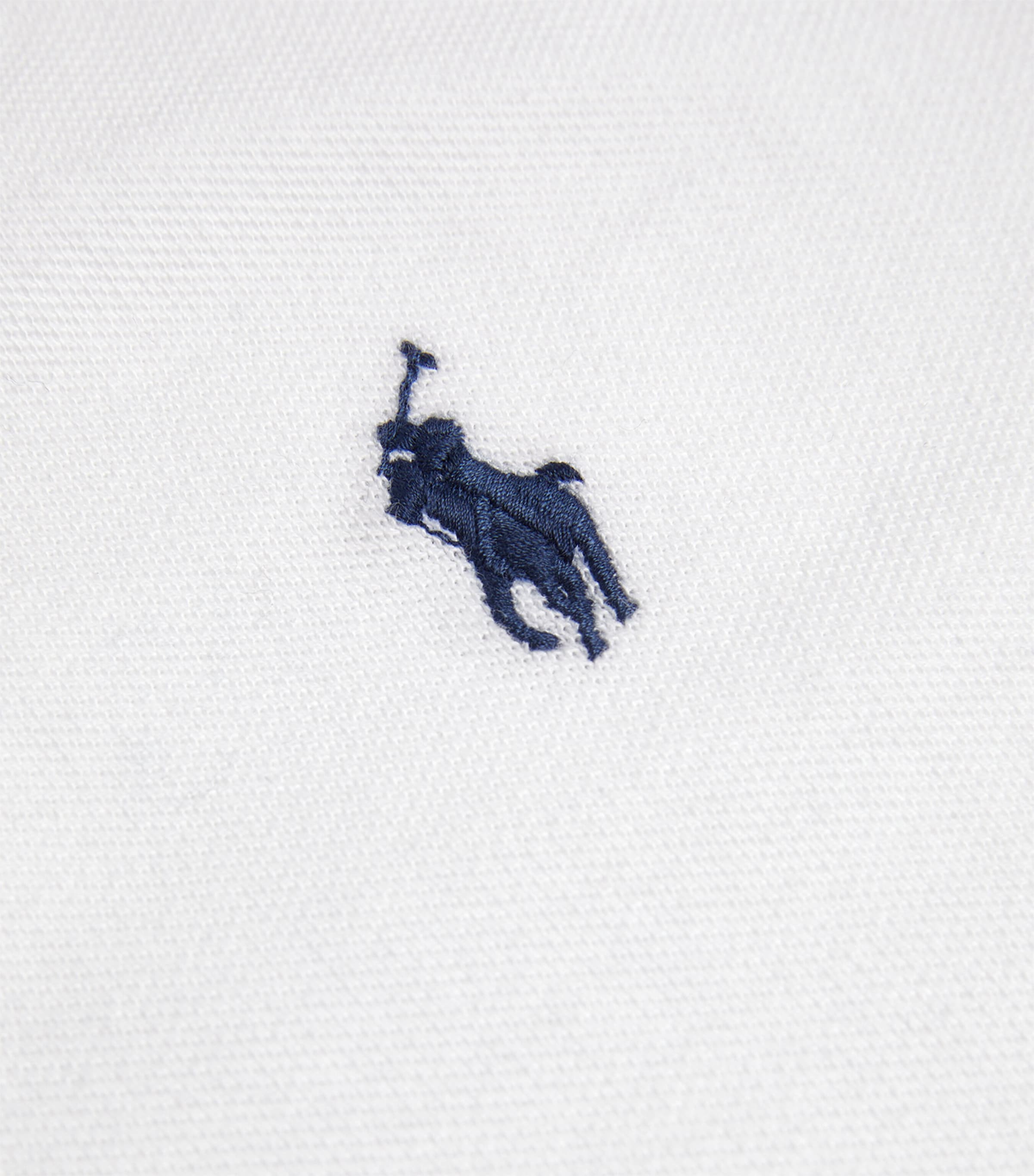 Cotton Mesh Slim-Fit Polo Shirt WHITE Image 6