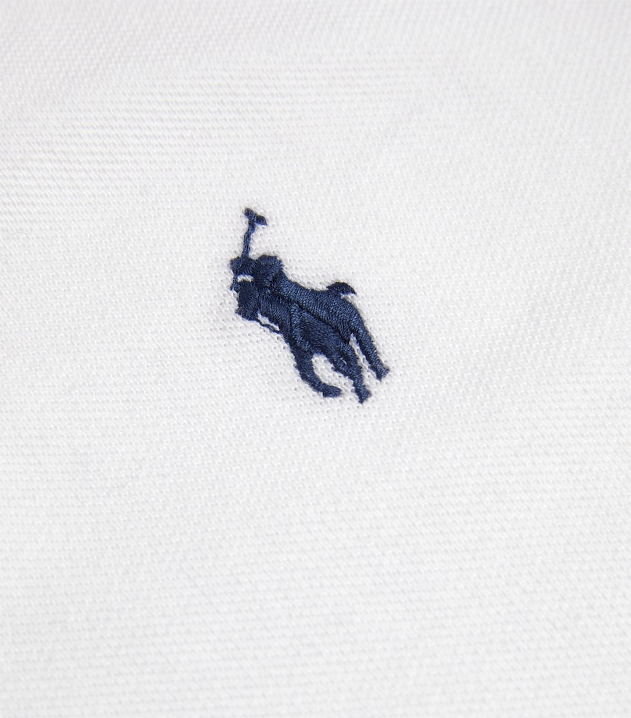 Cotton Mesh Slim-Fit Polo Shirt WHITE Image 6
